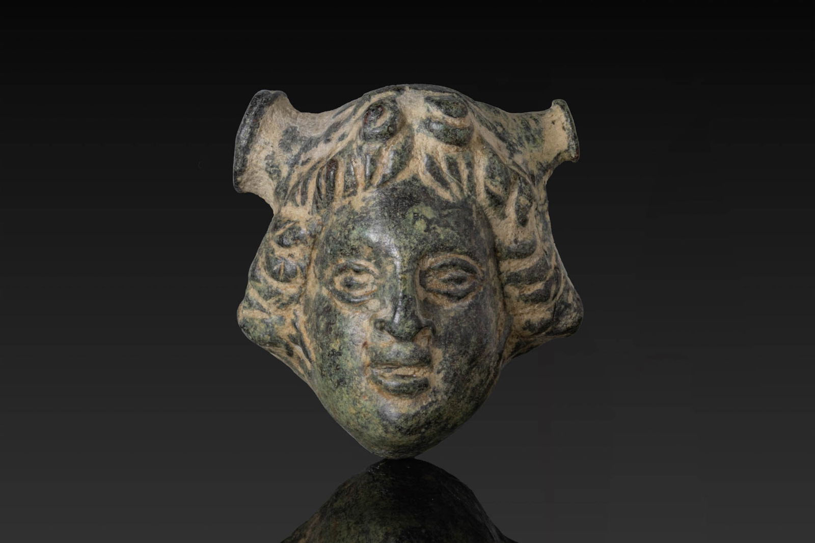 ROMAN BRONZE CUPID HEAD APPLIQU? (1 of 3)