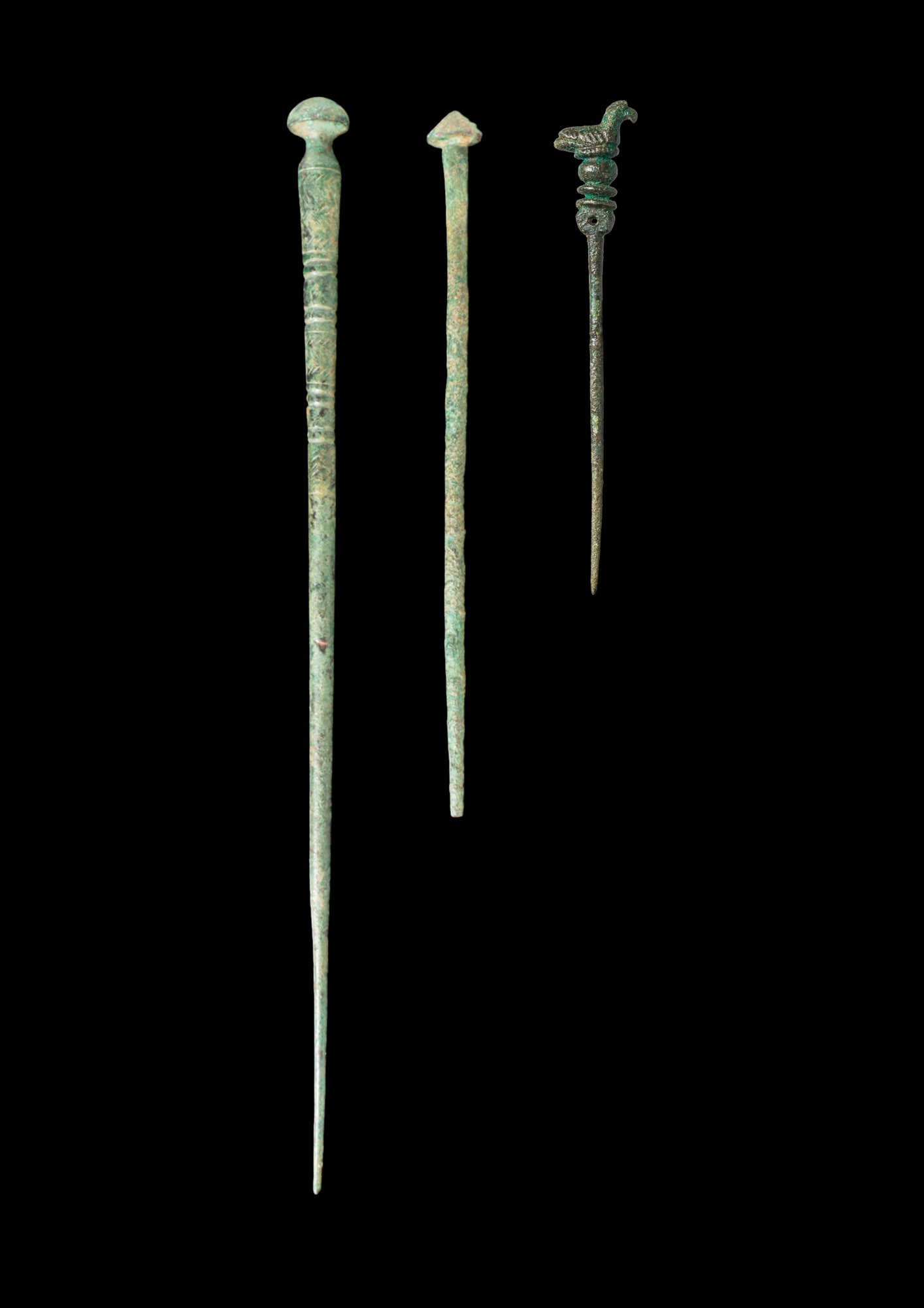 COLLECTION OF ROMAN BRONZE PINS (1 of 3)