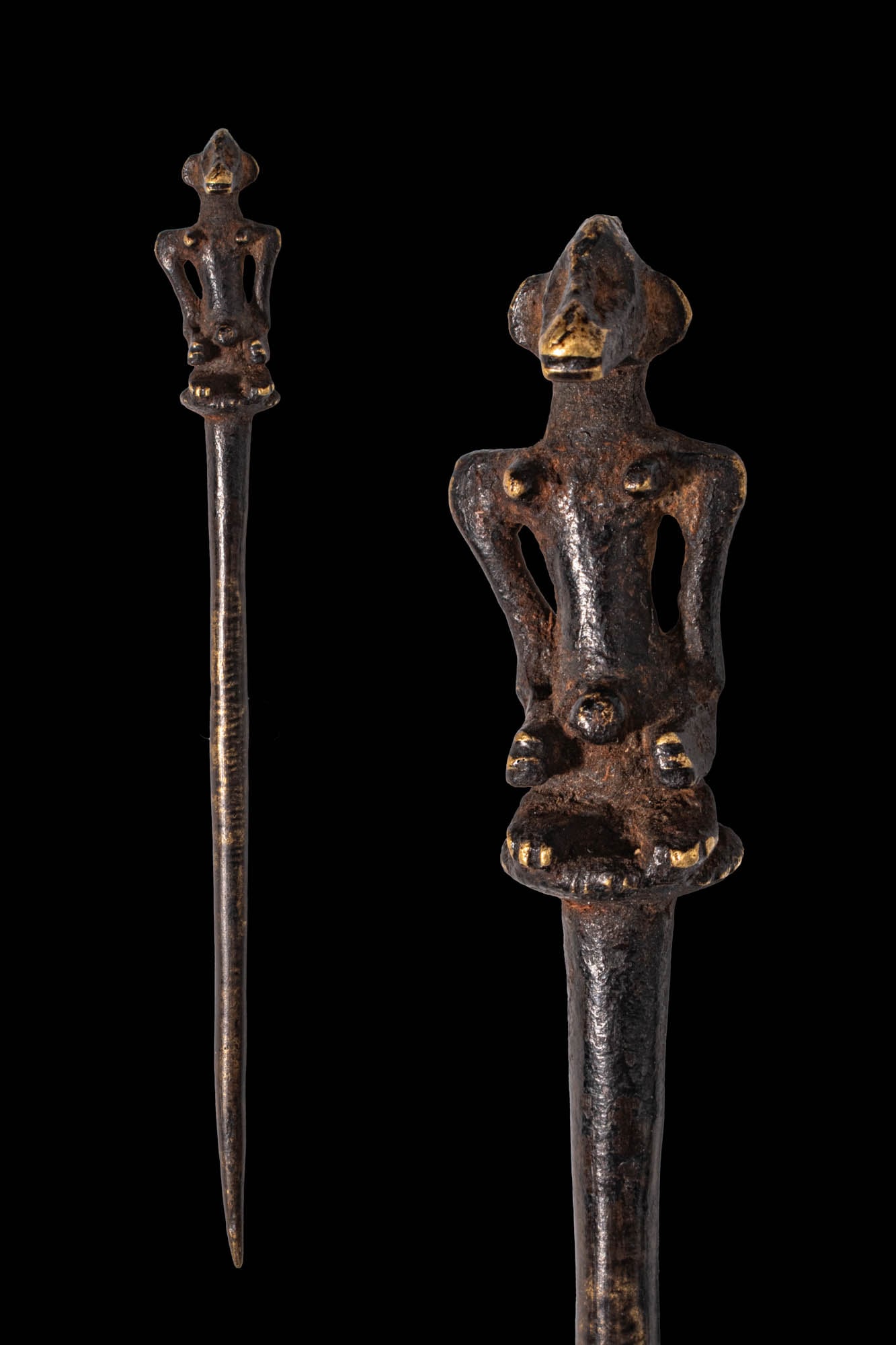 FINE ZANDE / MANGBETU WOODEN HAIRPIN (1 of 7)