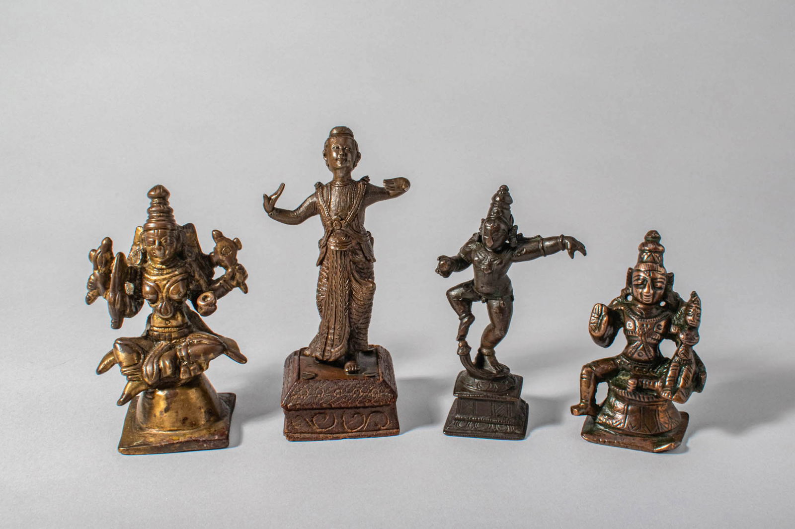 GROUP OF INDIAN BRONZE FIGURES (1 of 5)