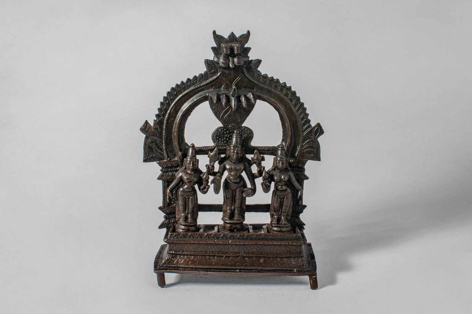 INDIAN BRONZE VISHNU AND CONSORTS (1 of 7)