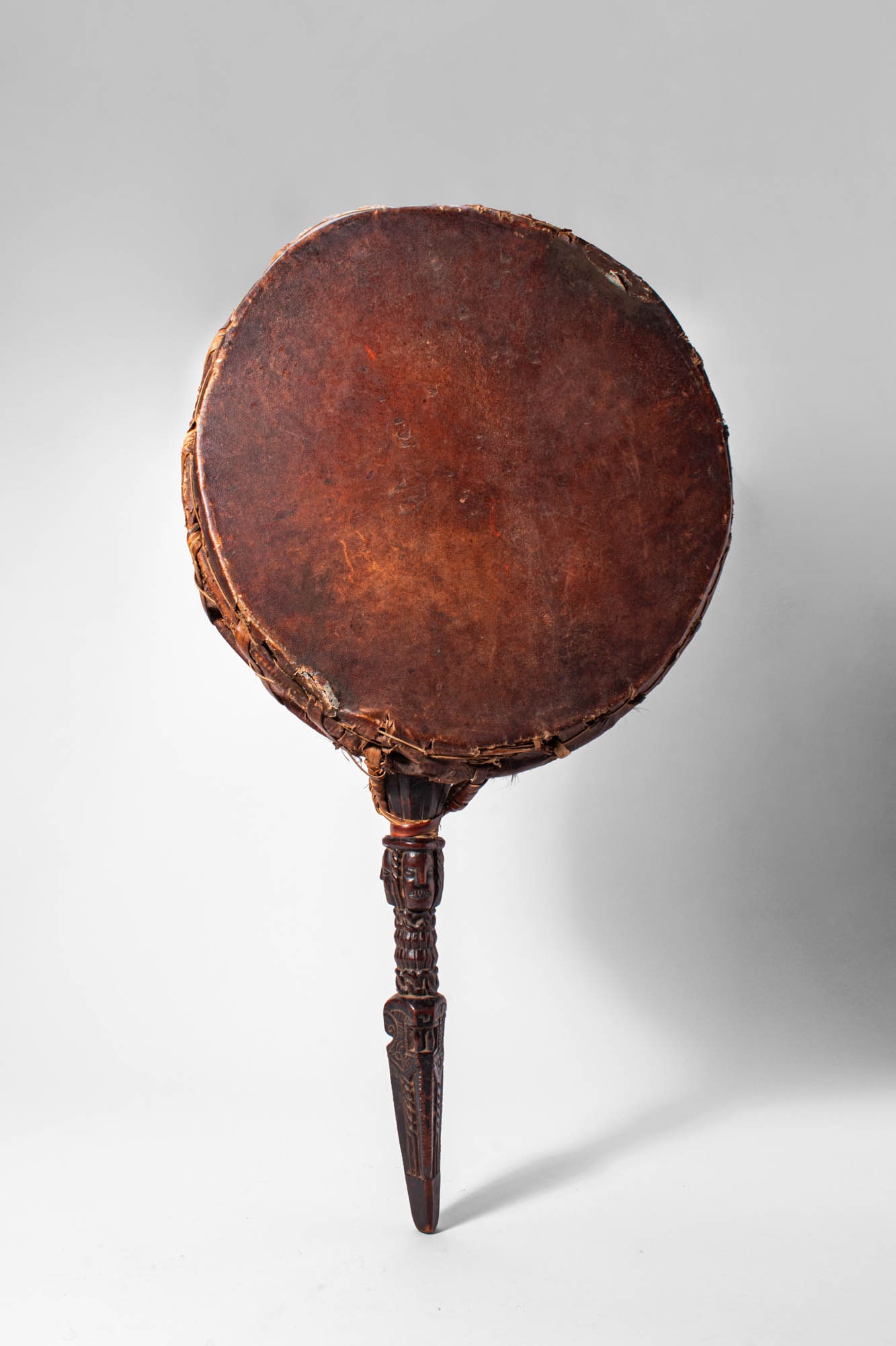 NEPALESE SHAMAN DRUM WITH PHURBA HANDLE (1 of 7)