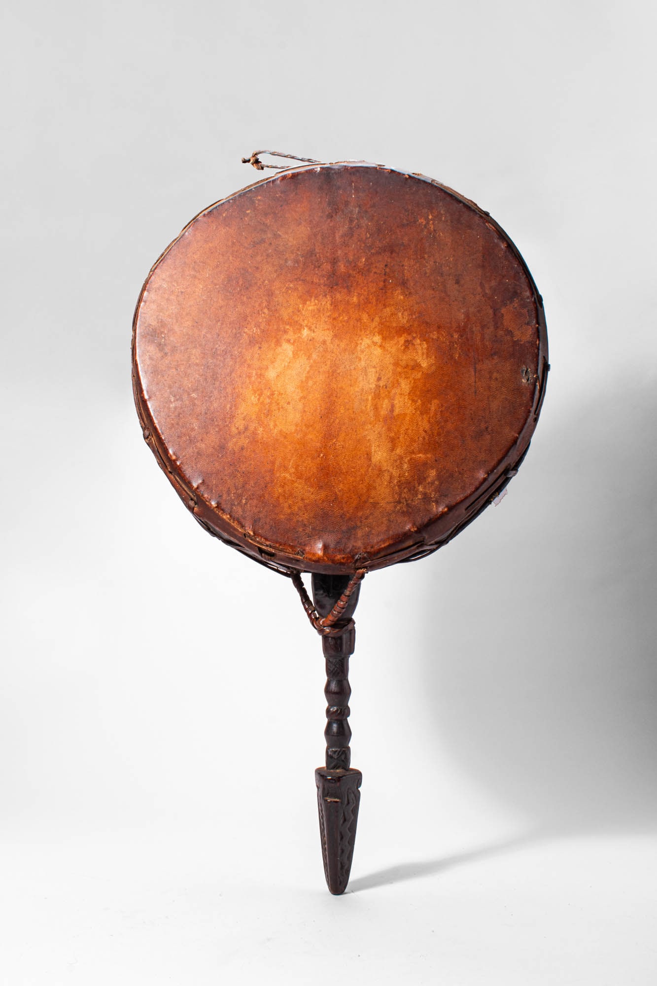 NEPALESE SHAMAN DRUM WITH PHURBA HANDLE (1 of 7)