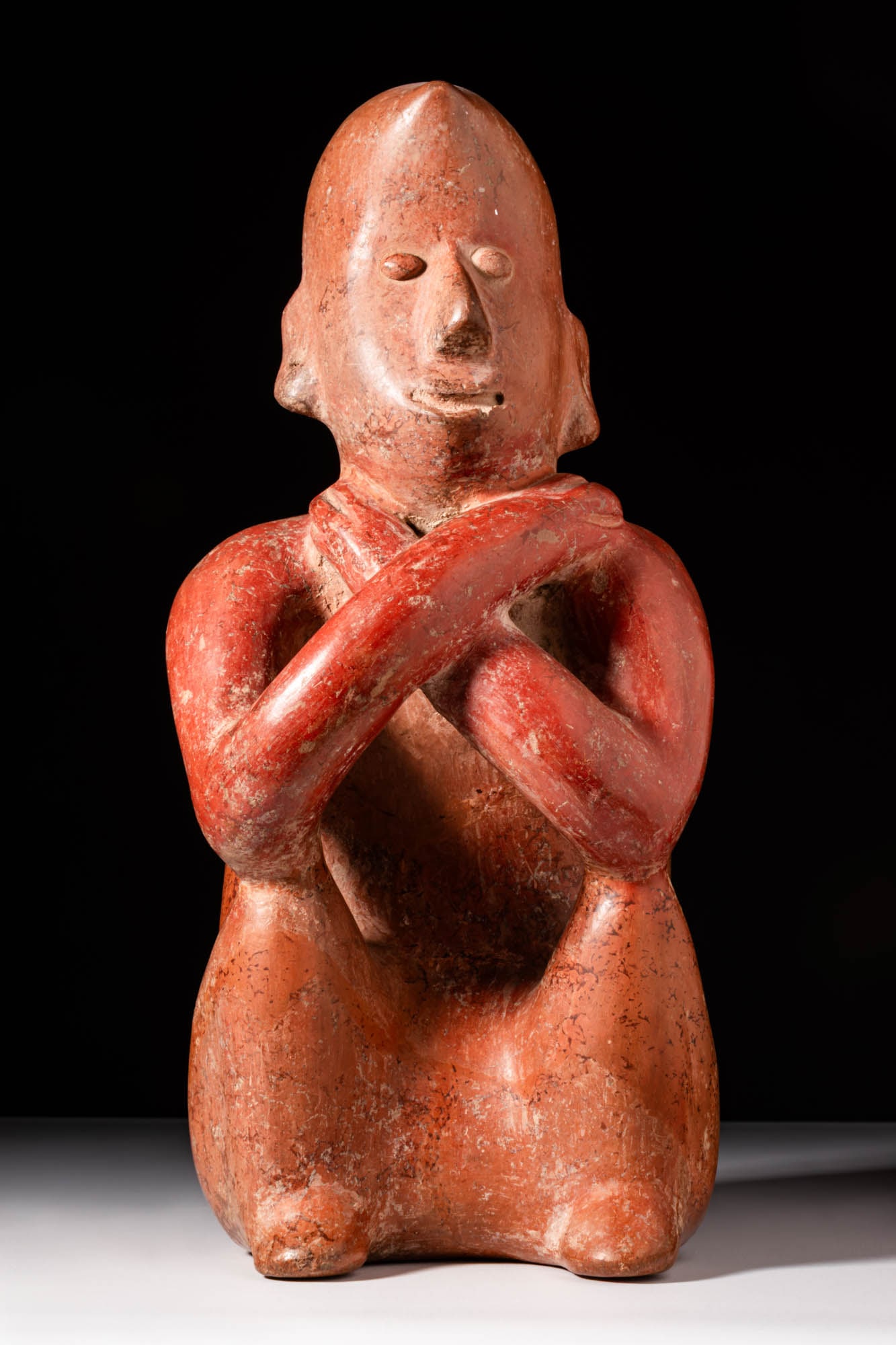 COLIMA LARGE SEATED FIGURE WITH CROSSED ARMS (1 of 7)
