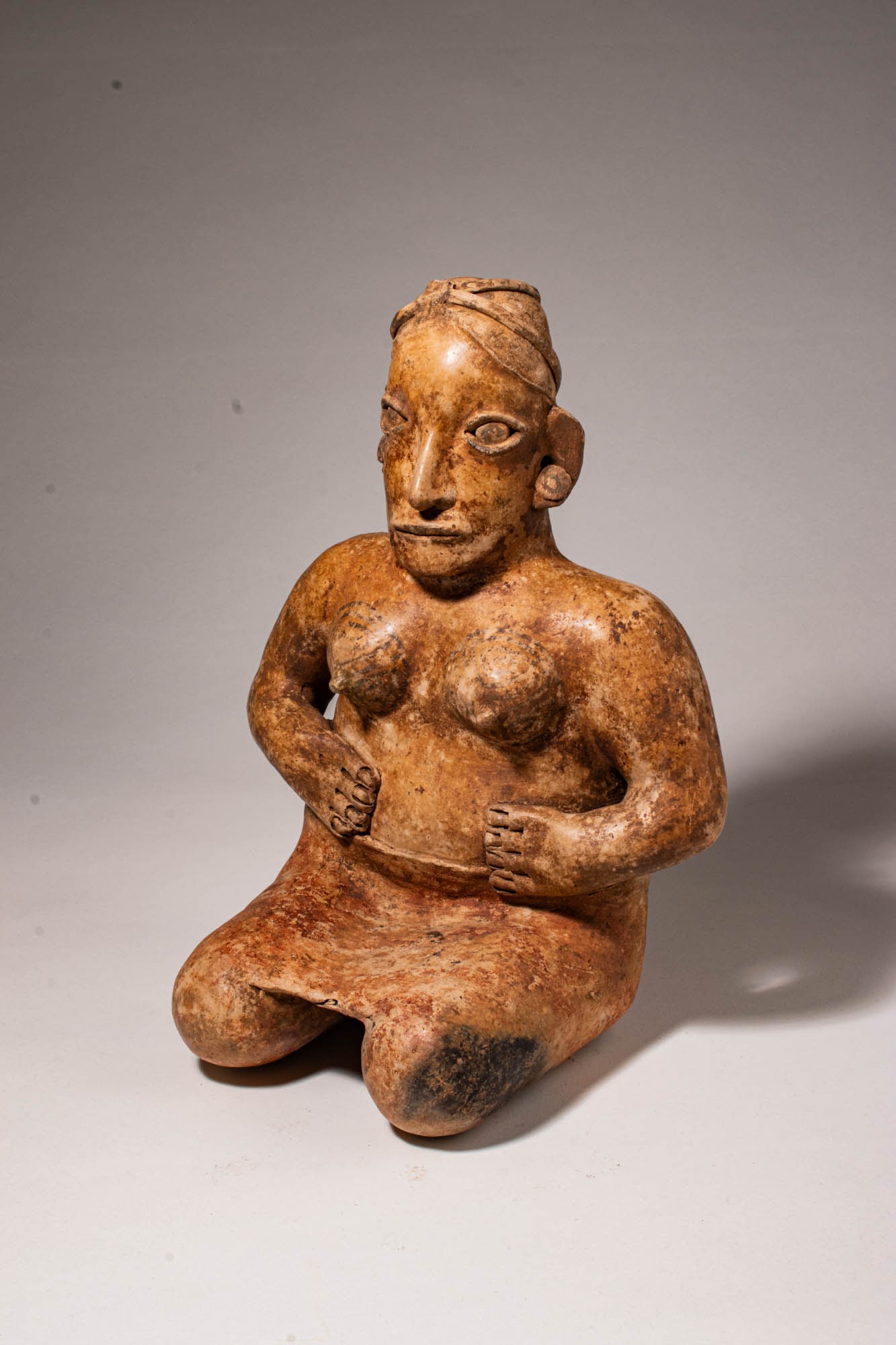 JALISCO AMECA-ETZATLAN POTTERY SEMI-NUDE FEMALE FIGURE (1 of 7)