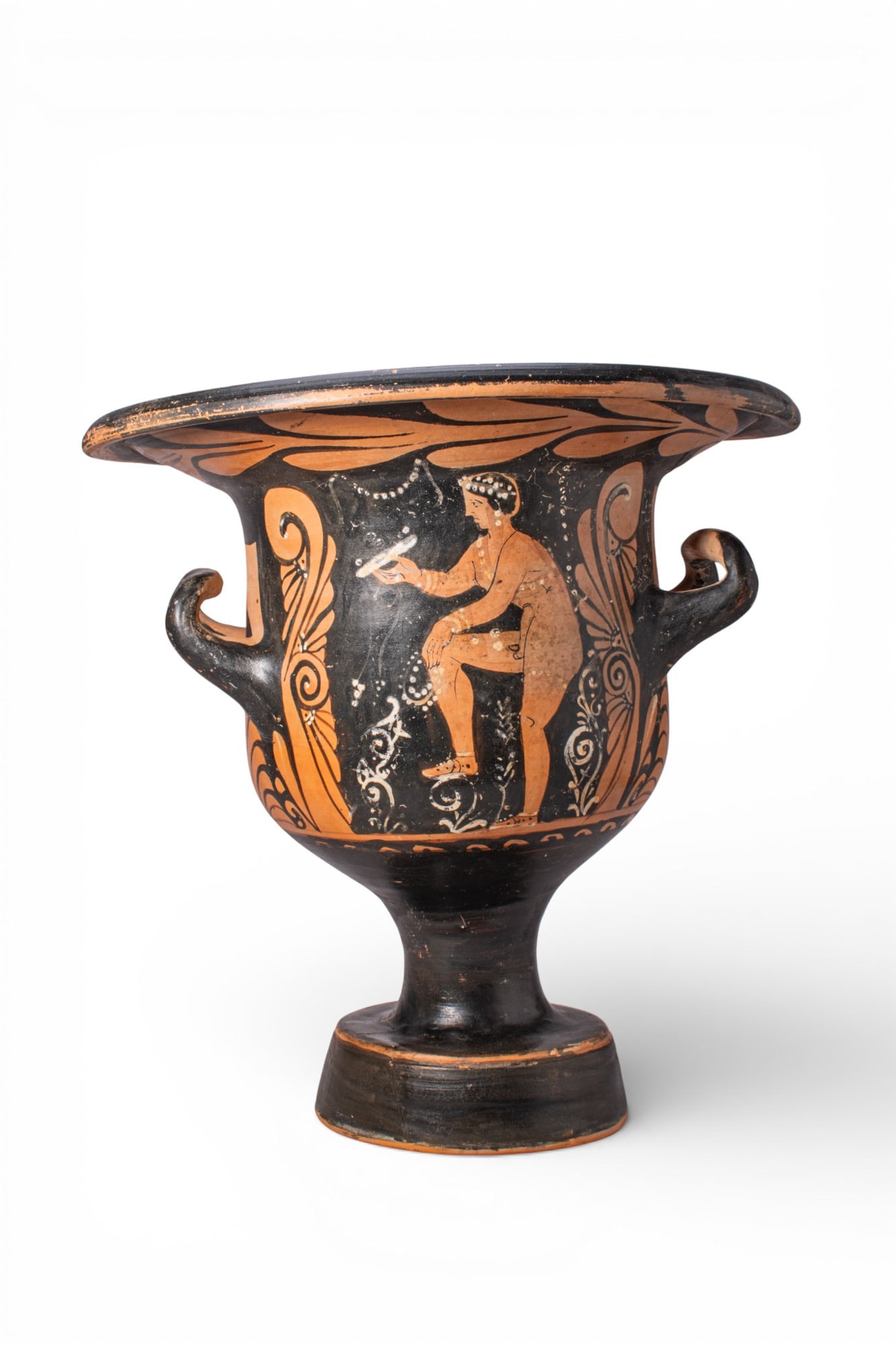 STUNNING APULIAN RED-FIGURE KRATER WITH HERMAPHRODITE (1 of 6)