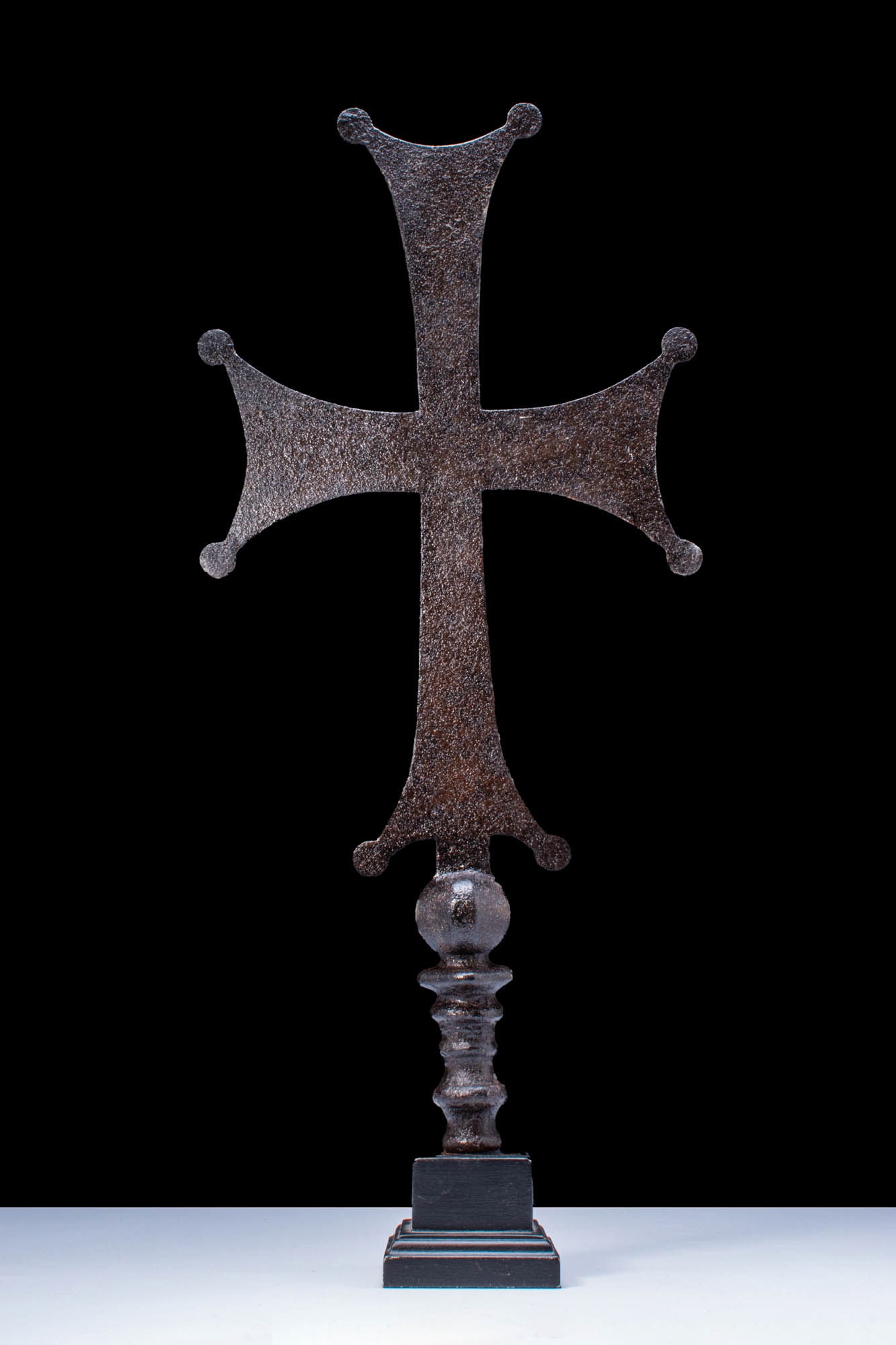 LARGE BYZANTINE IRON PROCESSIONAL CROSS (1 of 5)