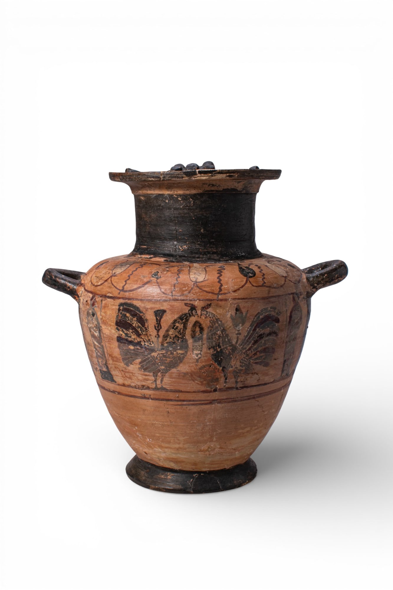 GREEK BLACK-FIGURE HYDRIA WITH ROOSTERS (1 of 6)