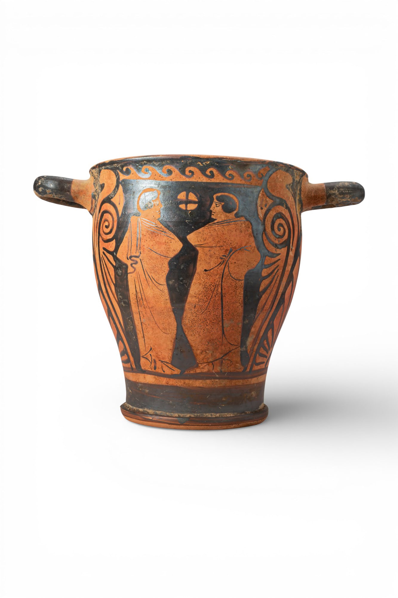 LARGE APULIAN RED-FIGURE SKYPHOS WITH LADY OF FASHION (1 of 6)