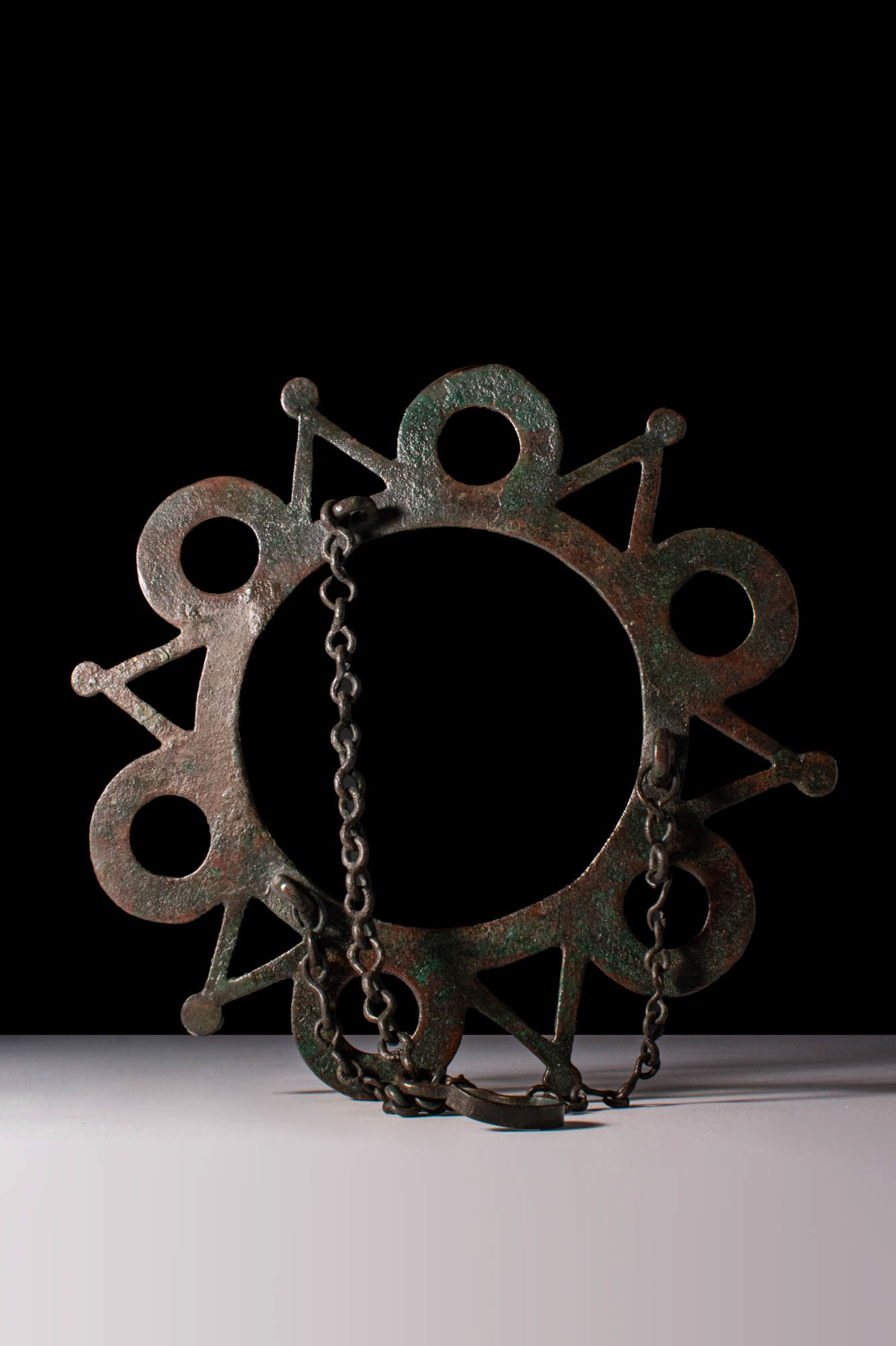 BYZANTINE BRONZE POLYCANDELON (1 of 4)