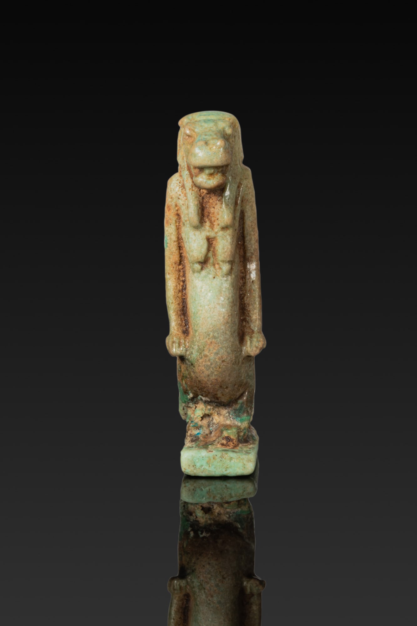 EGYPTIAN FAIENCE AMULET OF TAWERET (1 of 5)