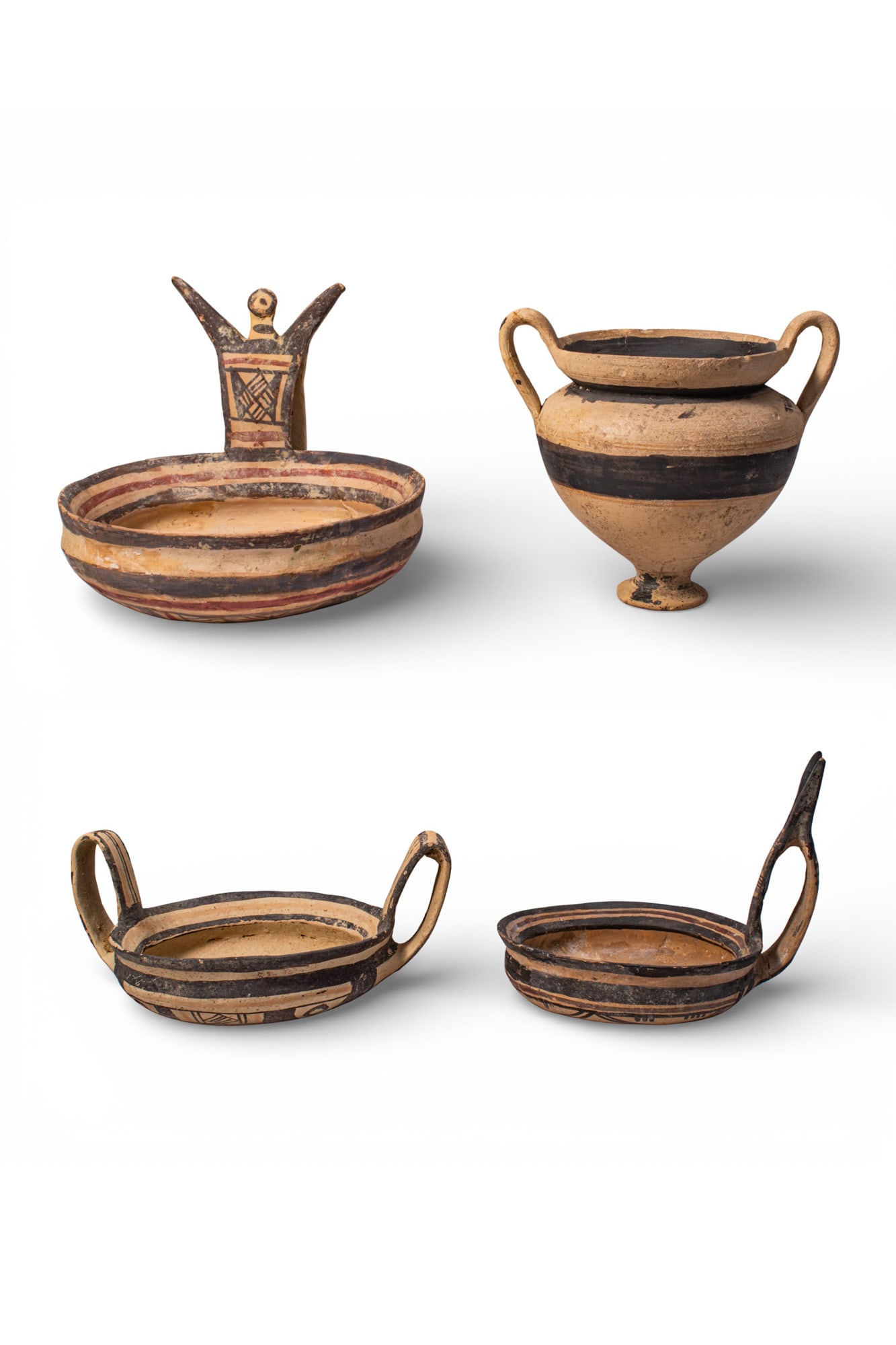 COLLECTION OF DAUNIAN TERRACOTTA VESSELS (1 of 5)