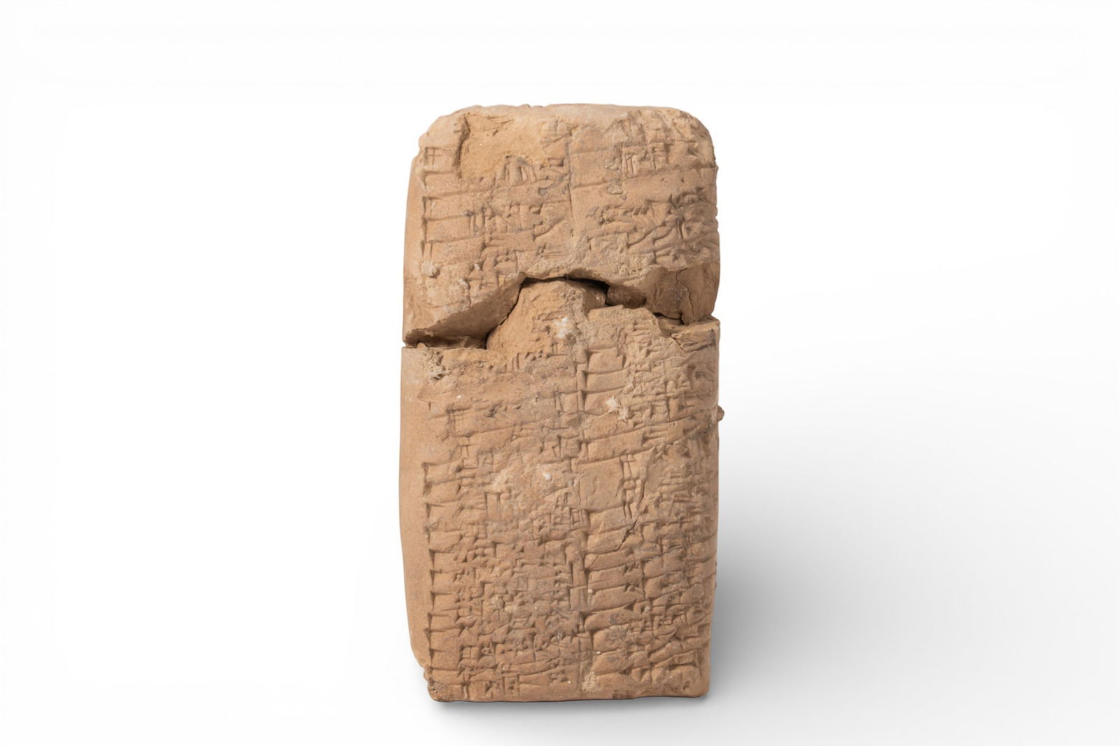 LARGE SUMERIAN PILLOW CLAY TABLET WITH CUNEIFORM INSCRIPTION (1 of 3)