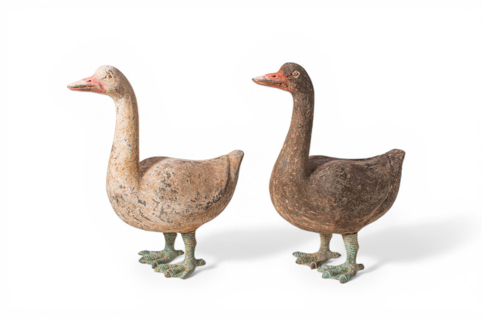 PAIR OF ANCIENT CHINESE FIGURES OF DUCKS (1 of 5)
