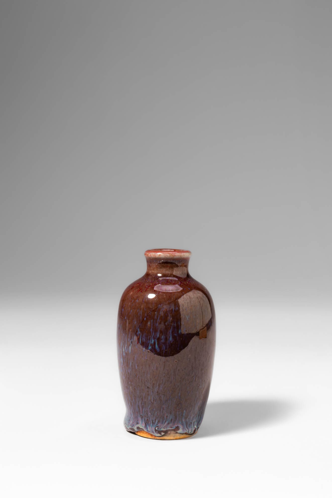 CHINESE FLAMBE-GLAZED SNUFF BOTTLE (1 of 4)