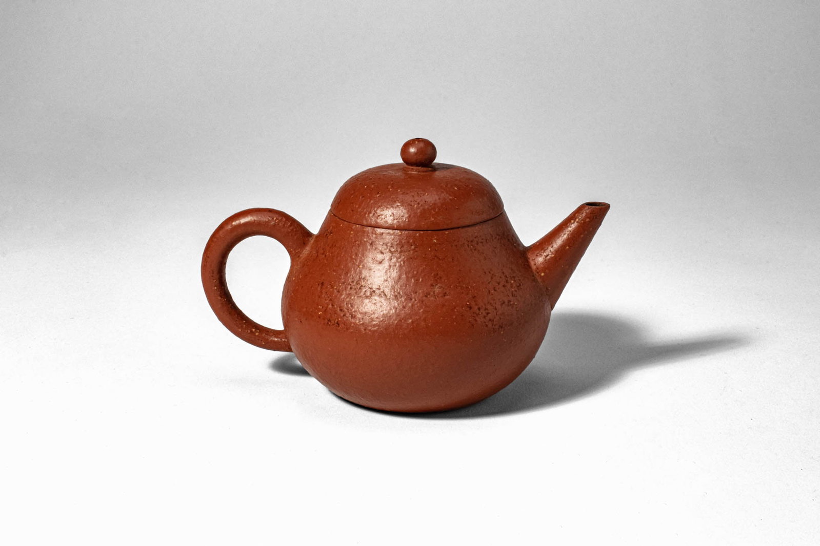 SMALL CHINESE YIXING TEAPOT, SIGNED MENGCHEN __ (1 of 6)