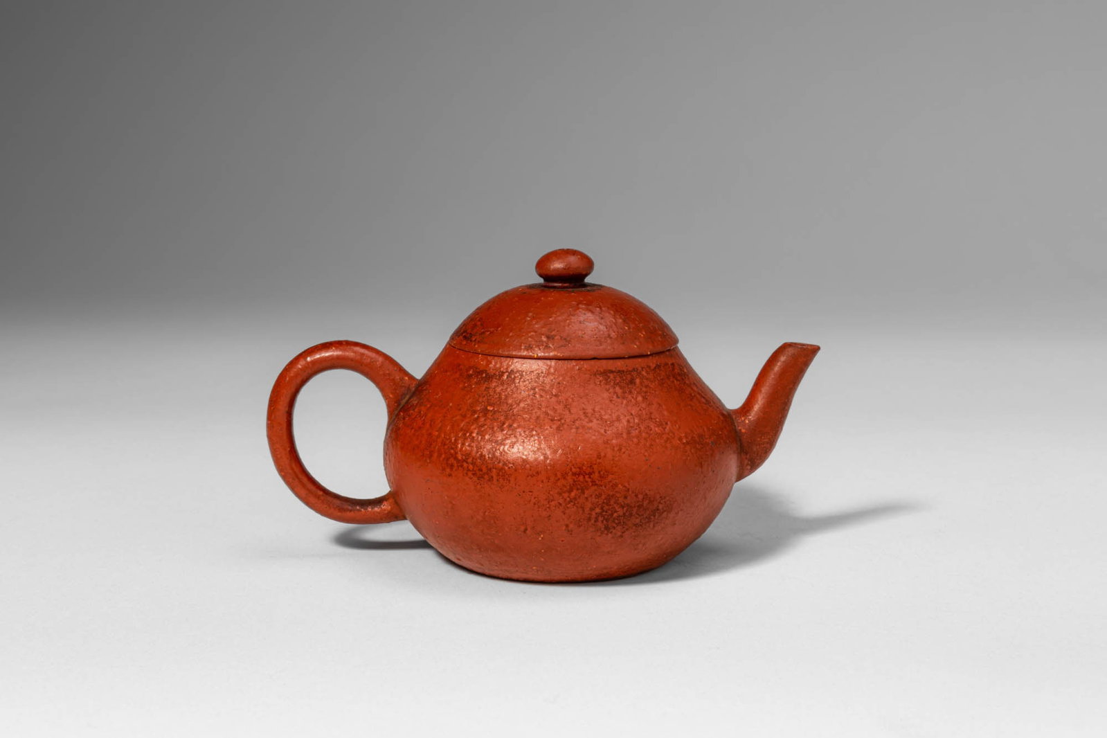 SMALL CHINESE YIXING TEAPOT, LU LU BAO WAN MARK ____ (1 of 8)