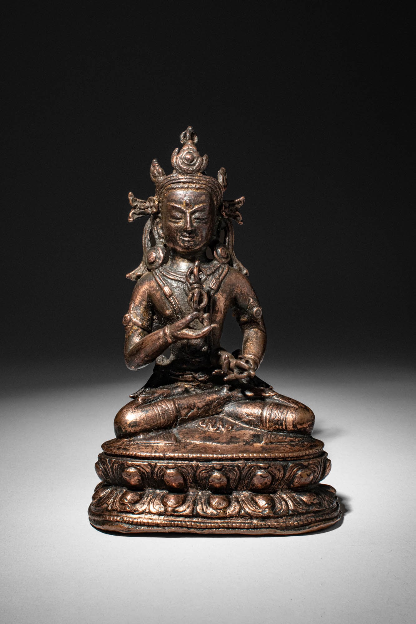 TIBETAN GILDED COPPER ALLOY VAJRASATTVA (1 of 9)