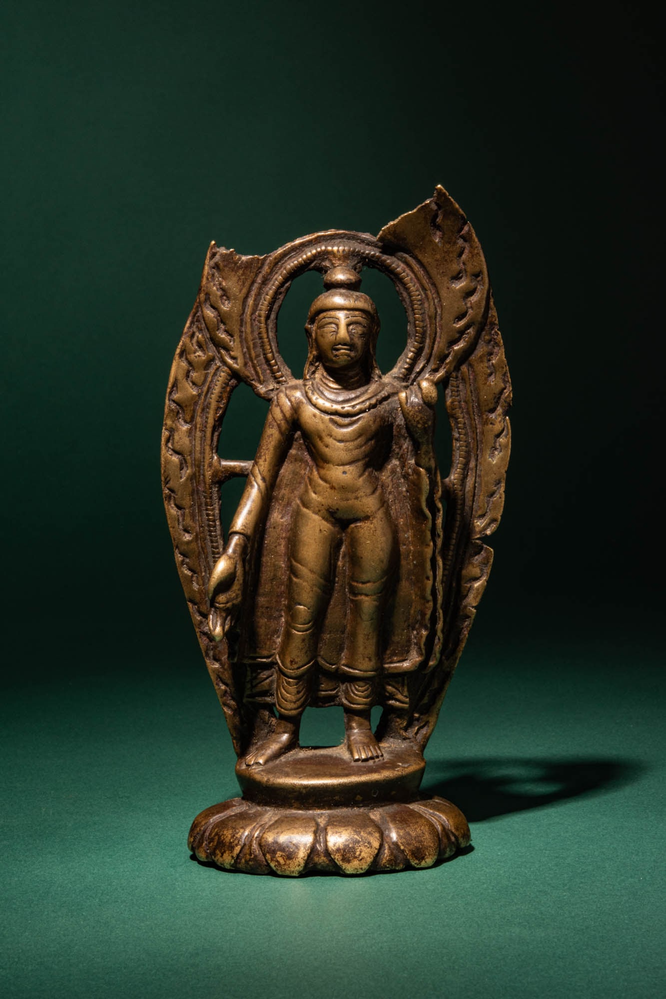 BRONZE FIGURE OF BUDDHA SHAKYAMUNI, KASHMIR OR WESTERN TIBET (1 of 7)