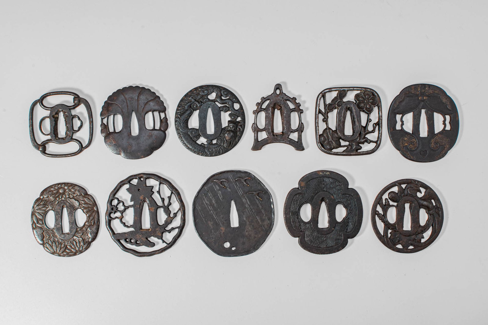 GROUP OF ELEVEN JAPANESE TSUBA (1 of 5)