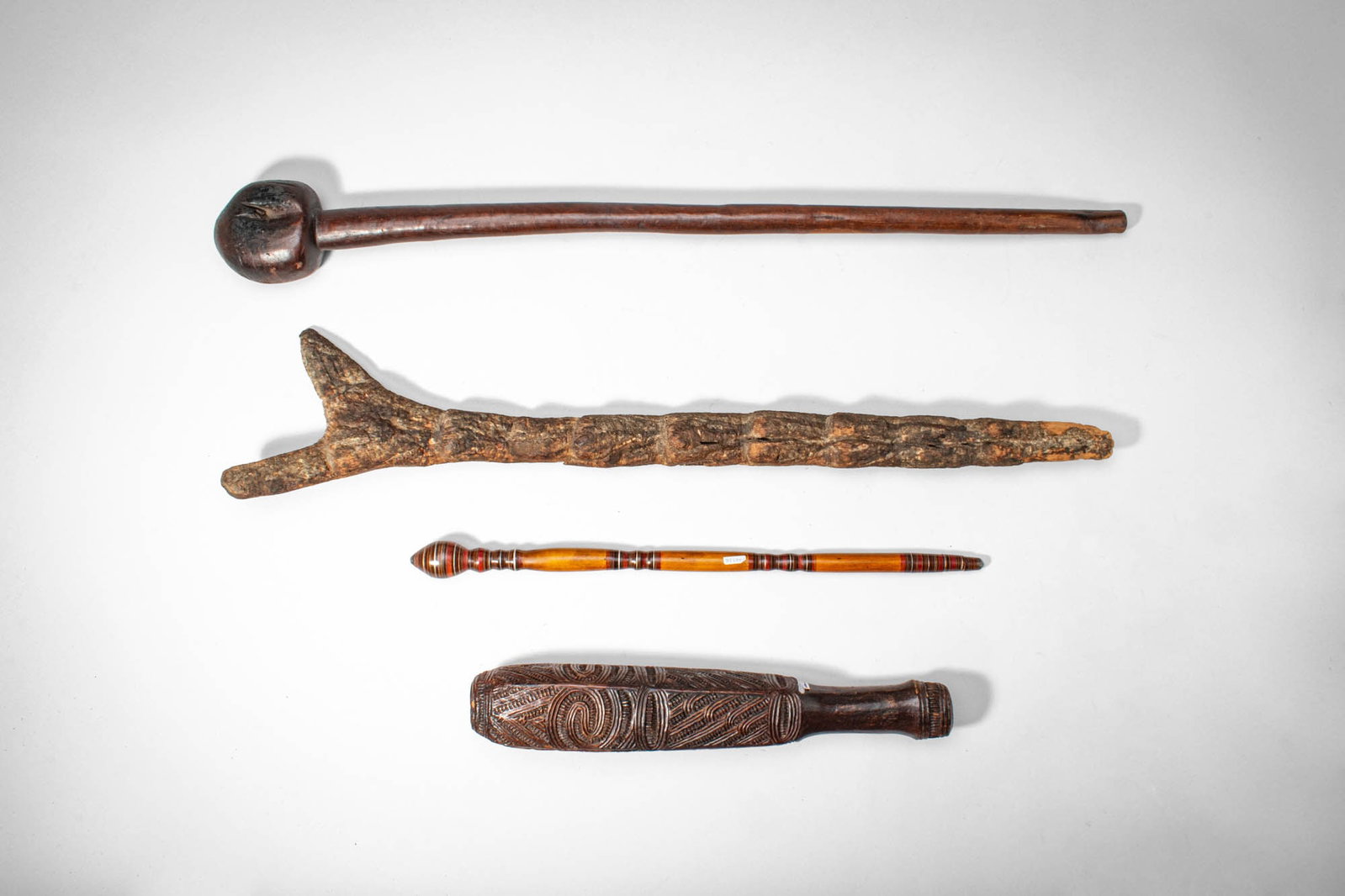 GROUP OF AFRICAN AND OCEANIC WOODEN OBJECTS (1 of 4)