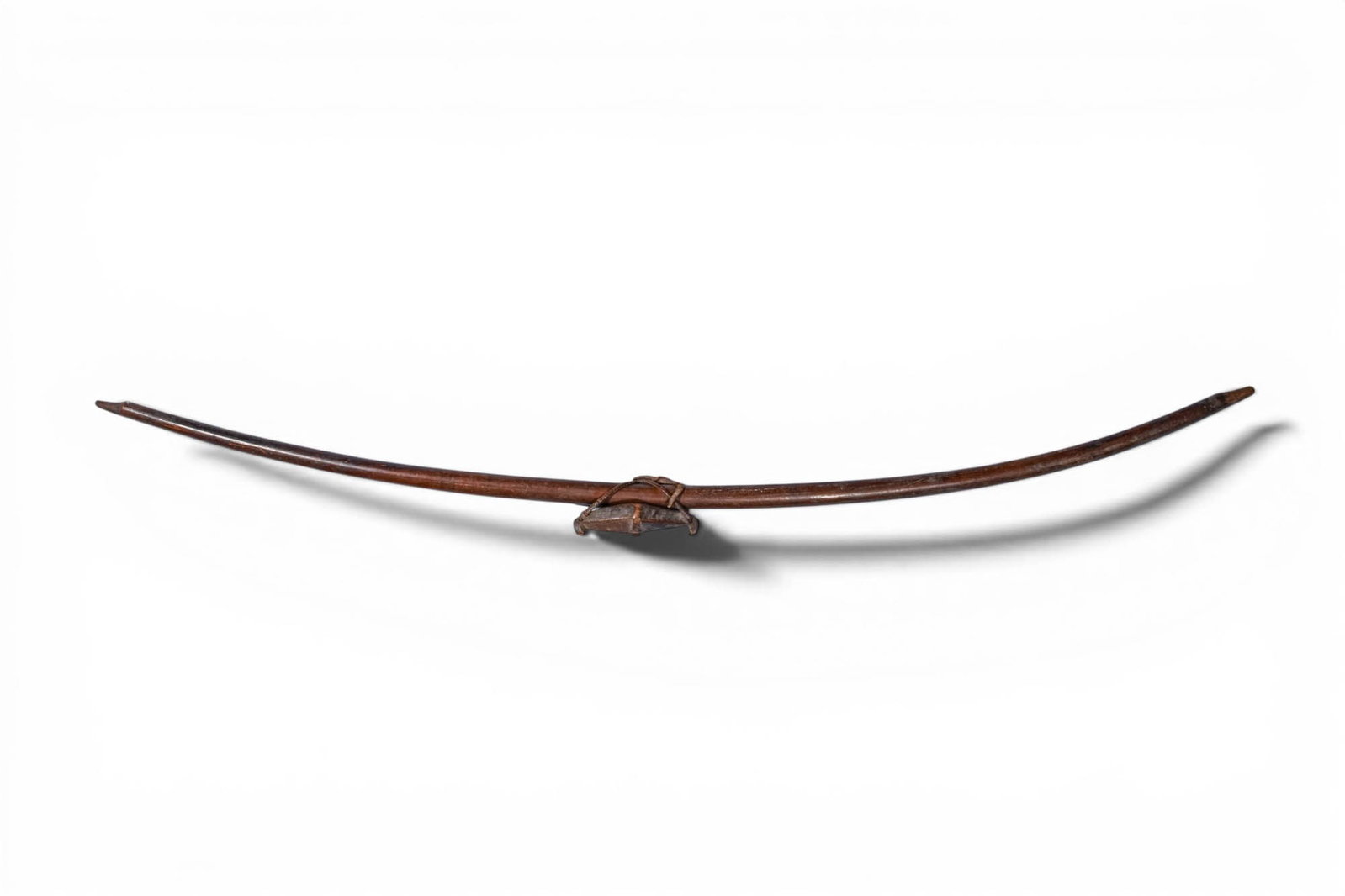 NATIVE AMERICAN BOW STAFF WITH RESONATOR - BIRD CALLER (1 of 6)