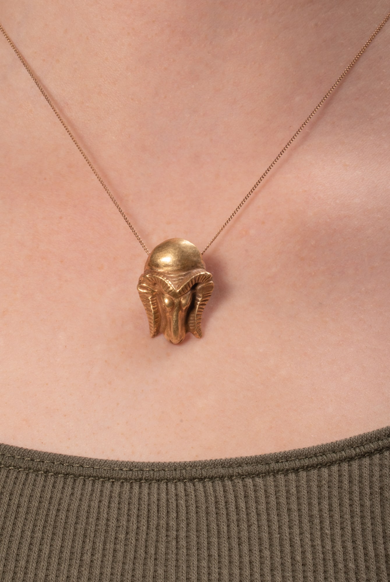 EGYPTIAN PENDANT OF A RAM'S HEAD (1 of 5)
