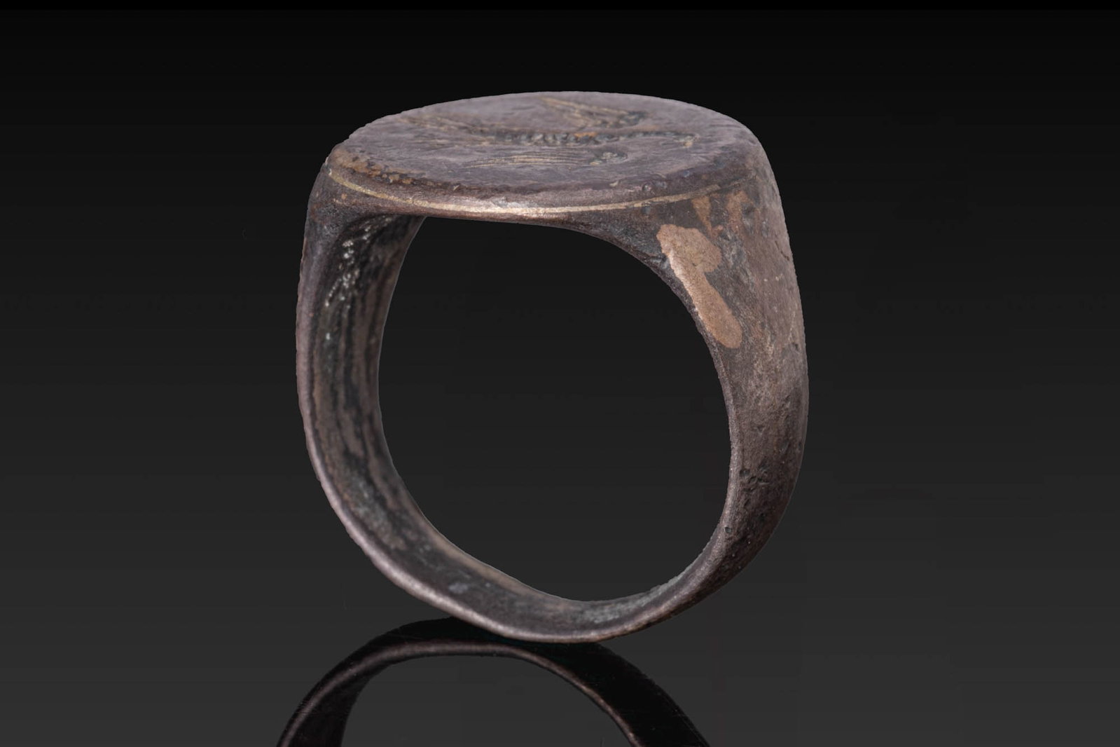 ROMAN SILVER RING WITH EAGLE - 4