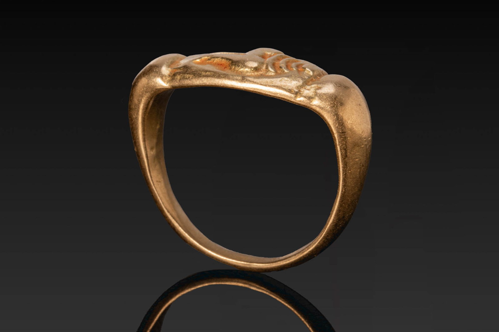 MEDIEVAL JAVANESE SOLID GOLD RING - 5