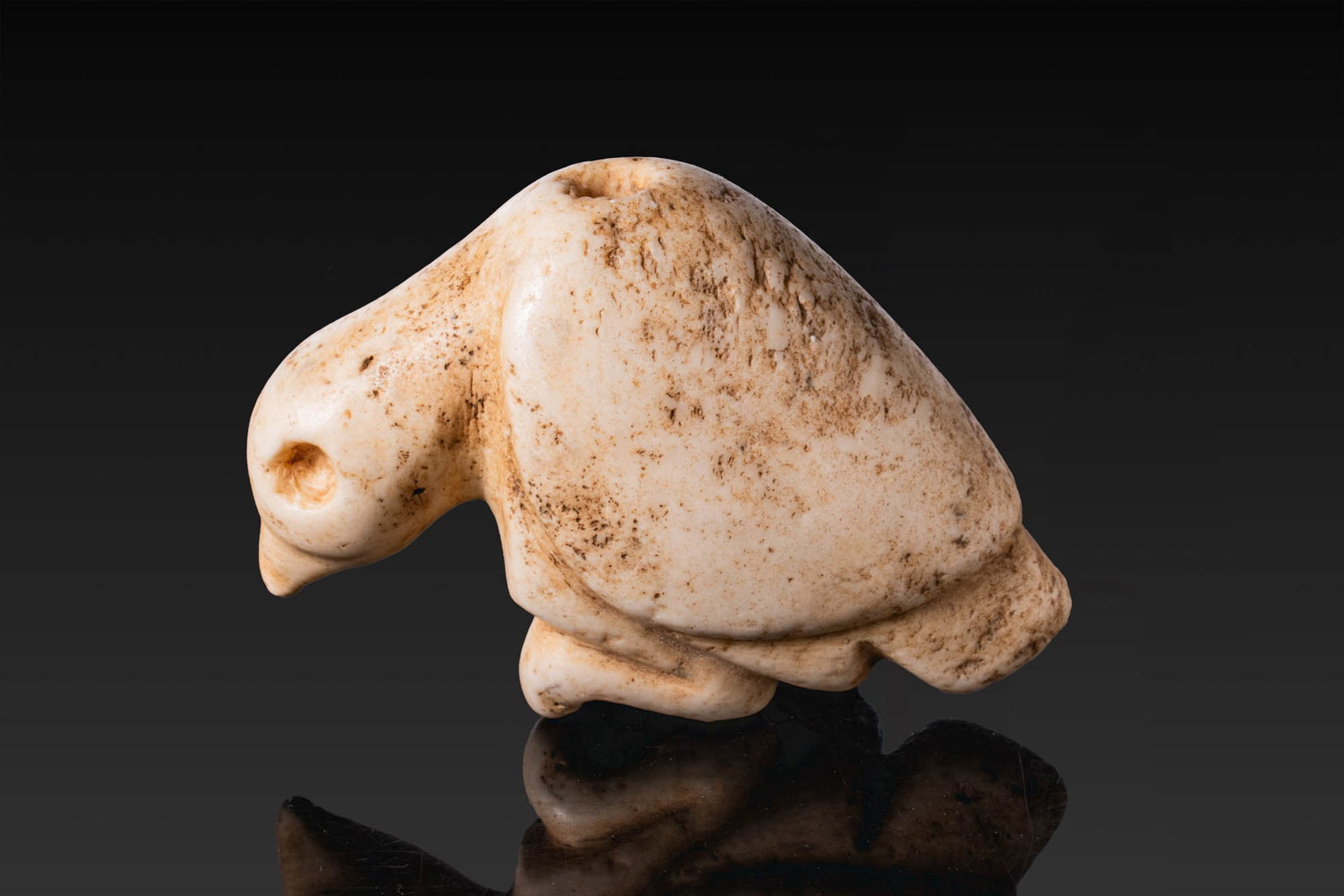 LATE URUK STONE VULTURE STAMP SEAL WITH ANIMALS (1 of 5)
