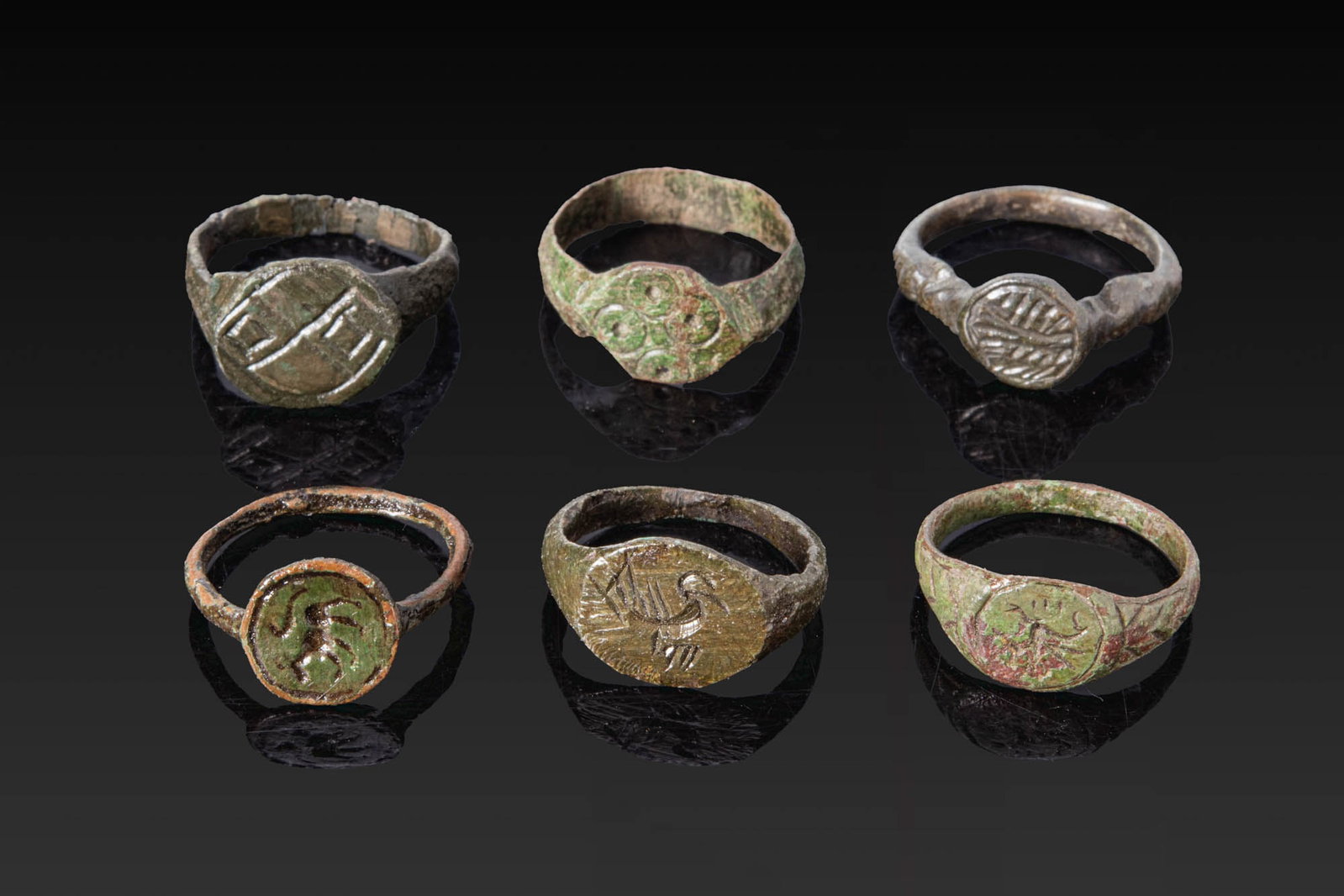 COLLECTION OF VIKING AGE BRONZE RINGS (1 of 3)