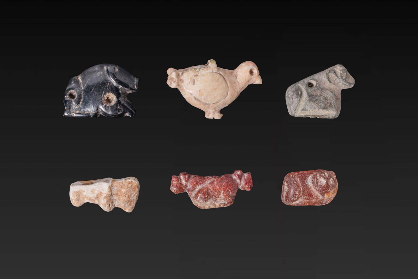 COLLECTION OF MESOPOTAMIAN STONE ANIMAL AMULETS AND A STAMP SEAL - ORIGINAL LAMBERT REPORT (1 of 7)