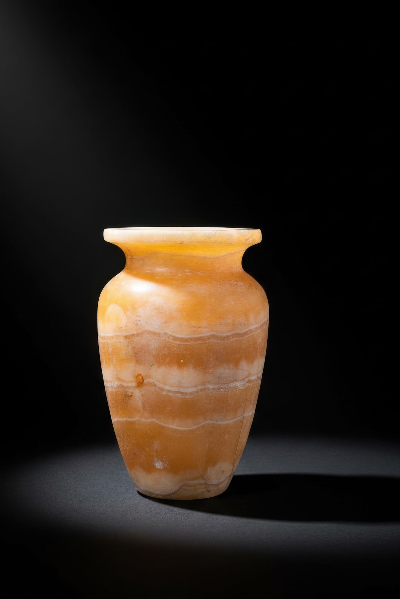 STUNNING EGYPTIAN ALABASTER VESSEL (1 of 4)