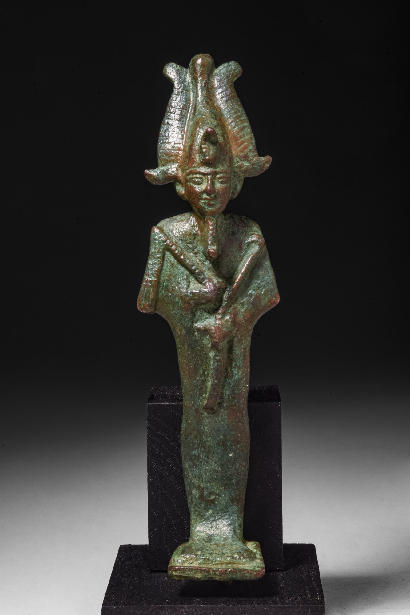 EGYPTIAN BRONZE FIGURINE OF OSIRIS (1 of 5)