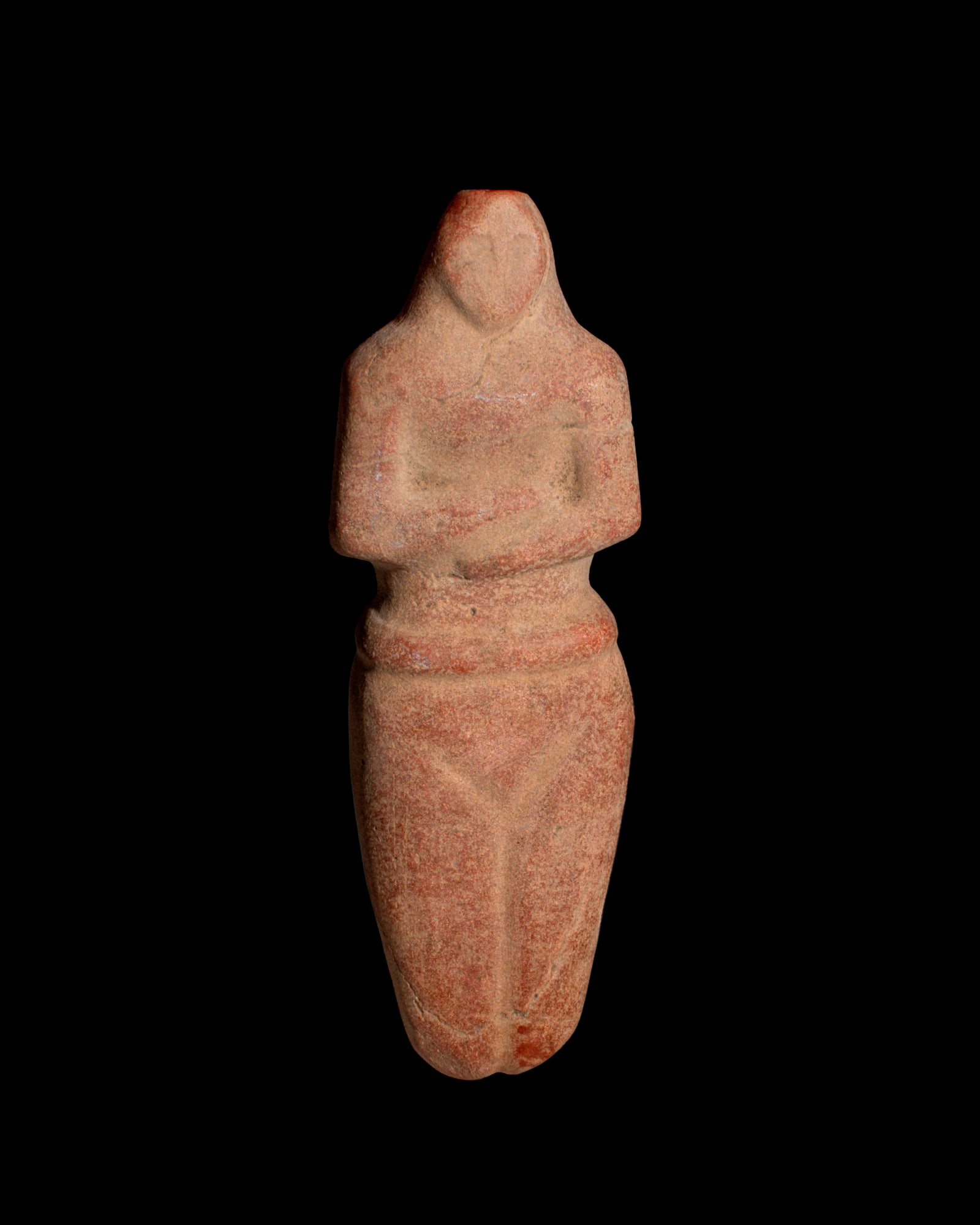 SOUTH ARABIAN RED STONE IDOL (1 of 4)