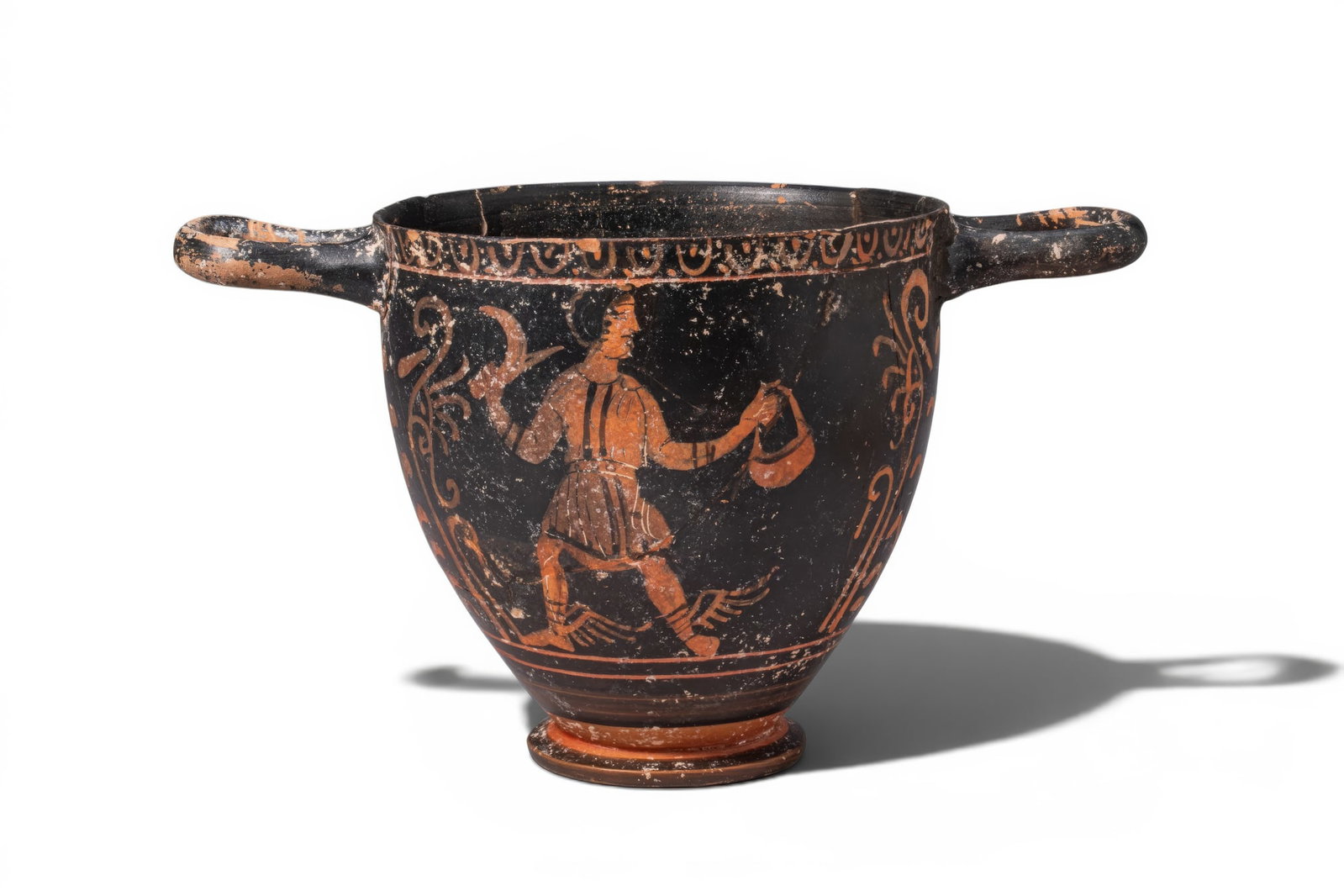 LARGE GREEK APULIAN RED-FIGURE SKYPHOS WITH PERSEUS (1 of 4)