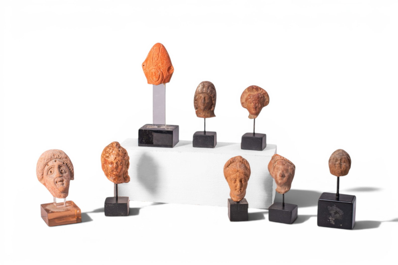 LARGE COLLECTION OF GREEK TERRACOTTA HEADS (1 of 4)