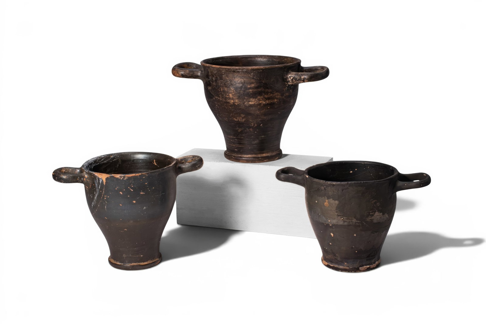 COLLECTION OF GREEK BLACK-GLAZED SKYPHOI (1 of 2)
