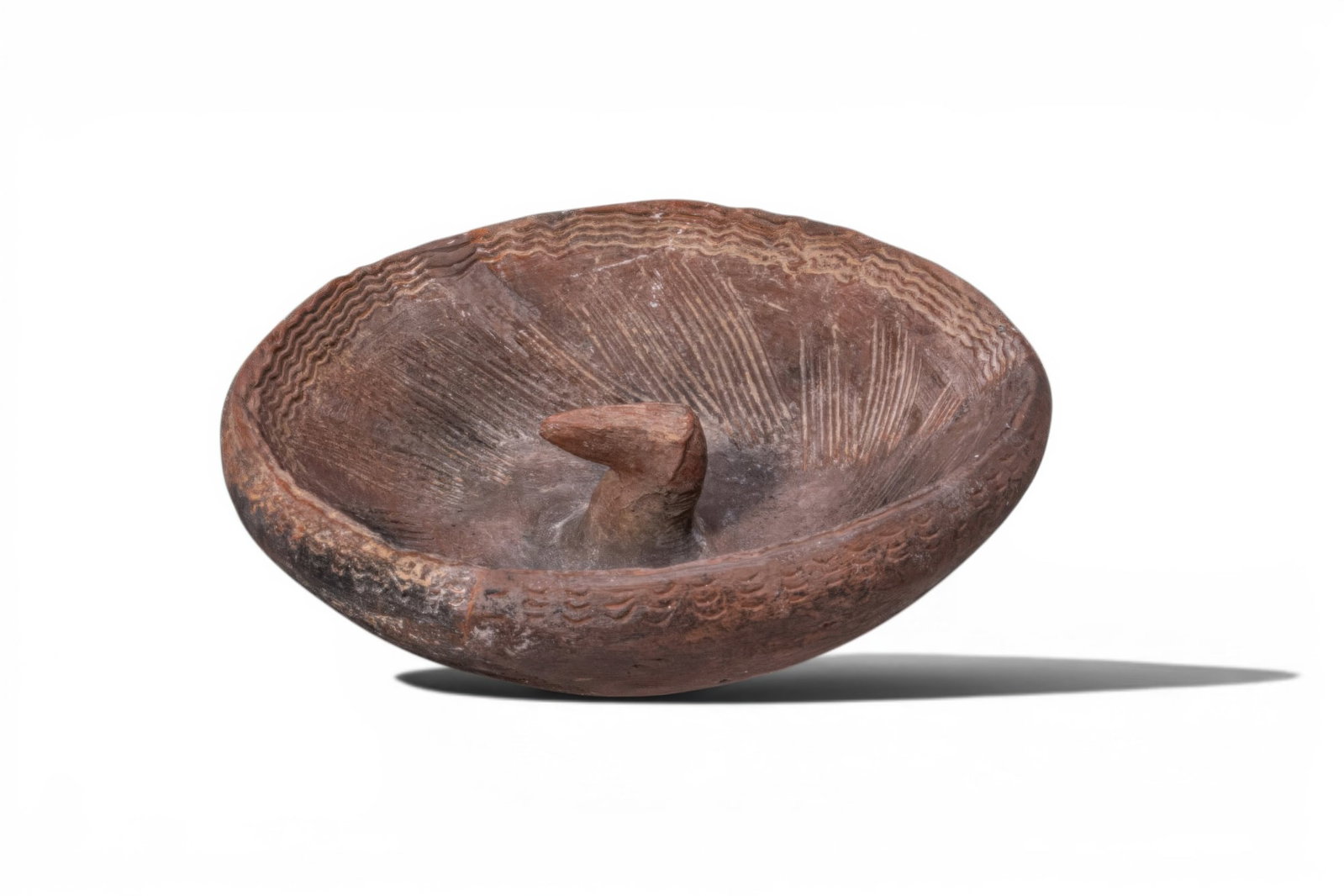 BYZANTINE COARSE WARE TERRACOTTA OIL CUP (1 of 8)