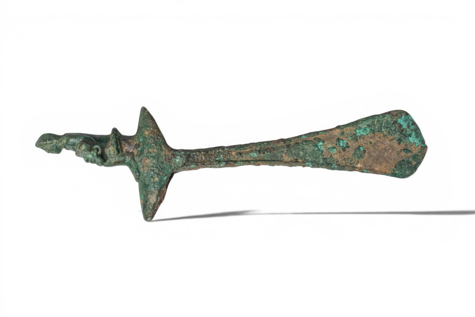 LARGE GREEK PERIOD AXE HEAD WITH HUMAN FIGURE (1 of 4)