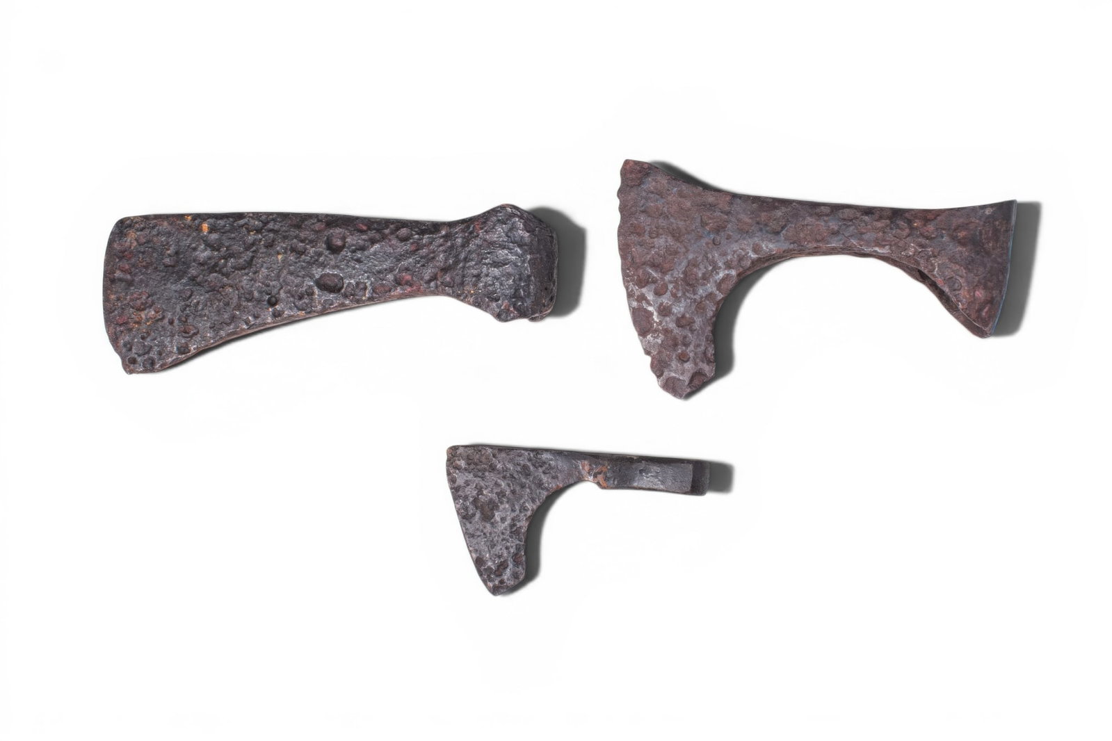 COLLECTION OF VIKING IRON AXE HEADS (1 of 2)