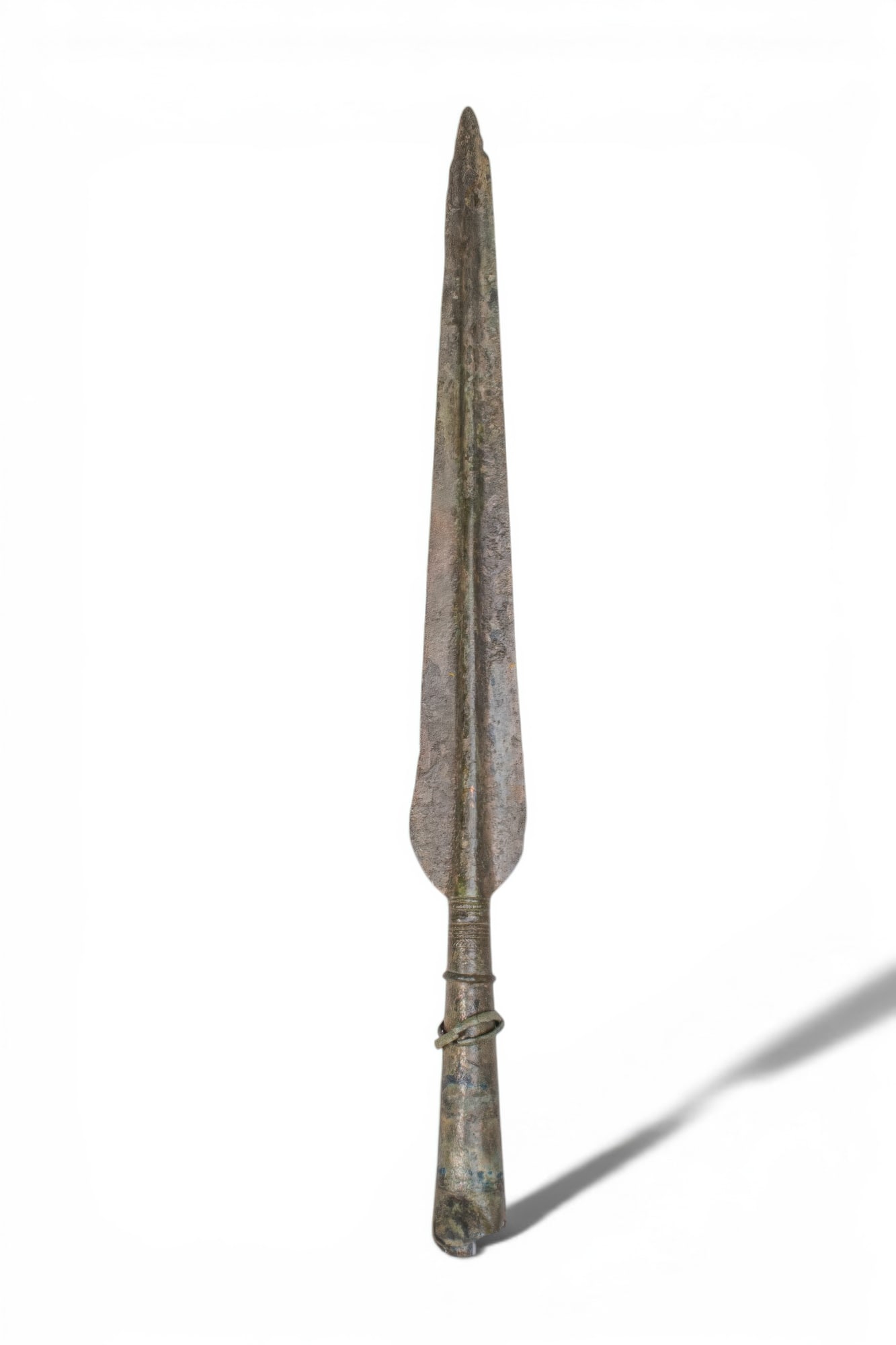 LARGE IRON AGE / HALLSTATT BRONZE SPEARHEAD (1 of 3)