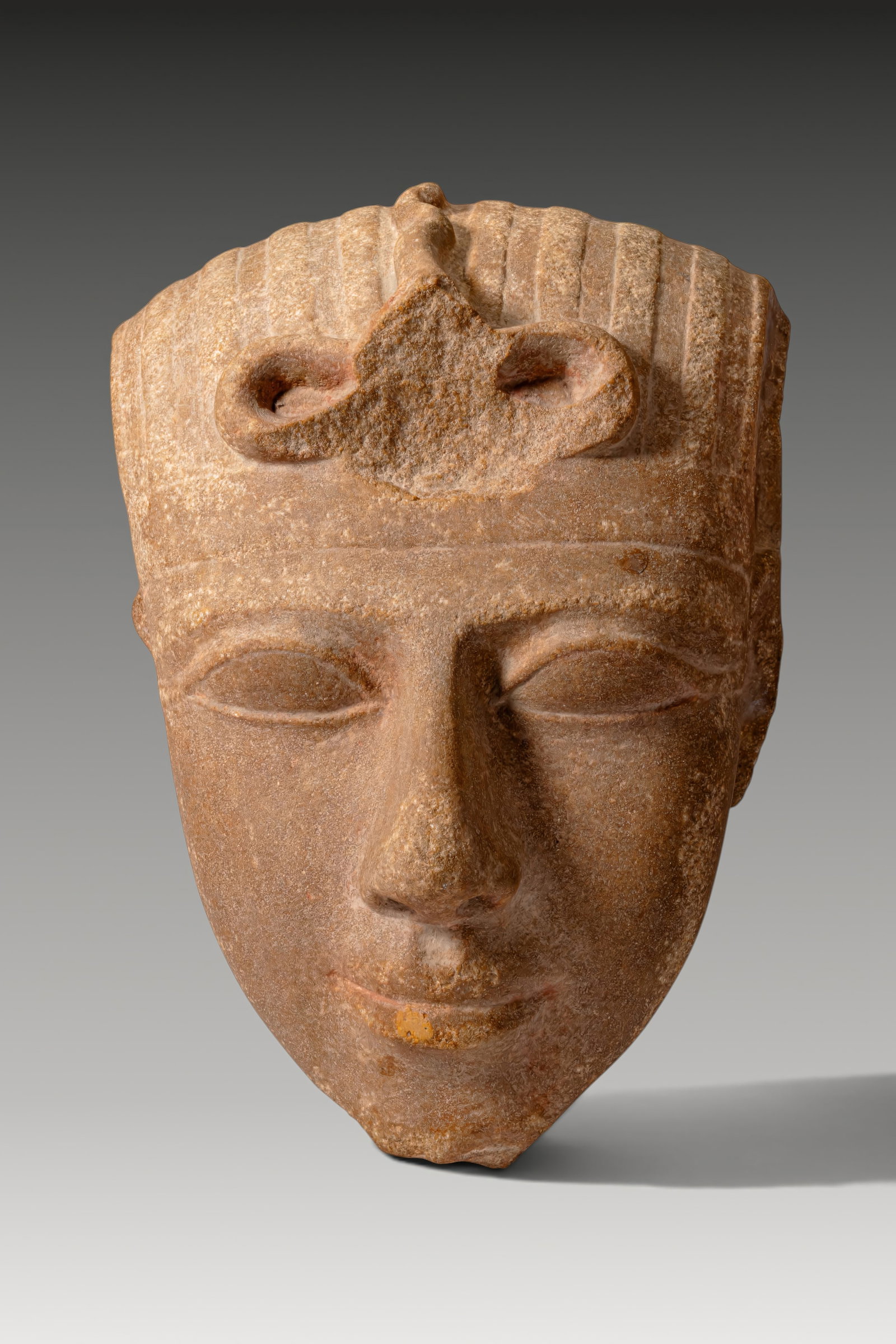 EGYPTIAN HEAD OF A KING WITH NEMES HEADDRESS (1 of 6)