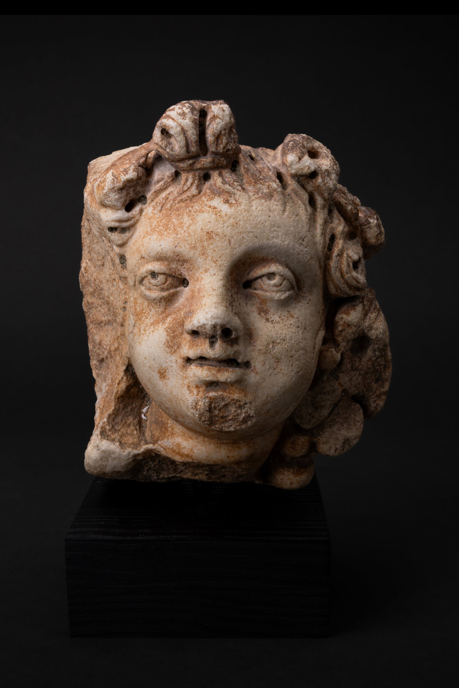 ROMAN MARBLE HEAD OF EROS (1 of 8)