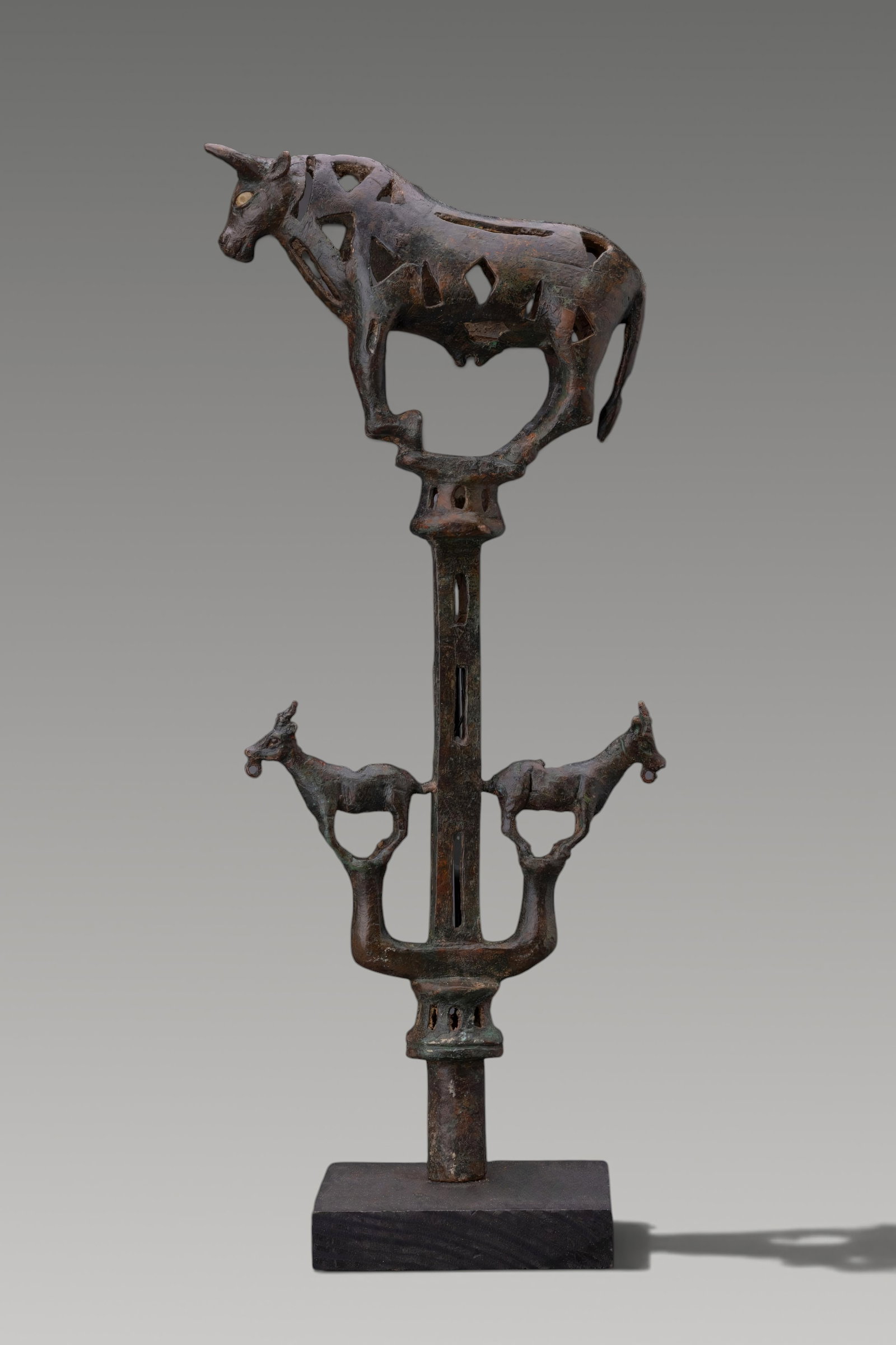 URARTIAN CHARIOT FINIAL WITH BULL AND GOATS (1 of 6)