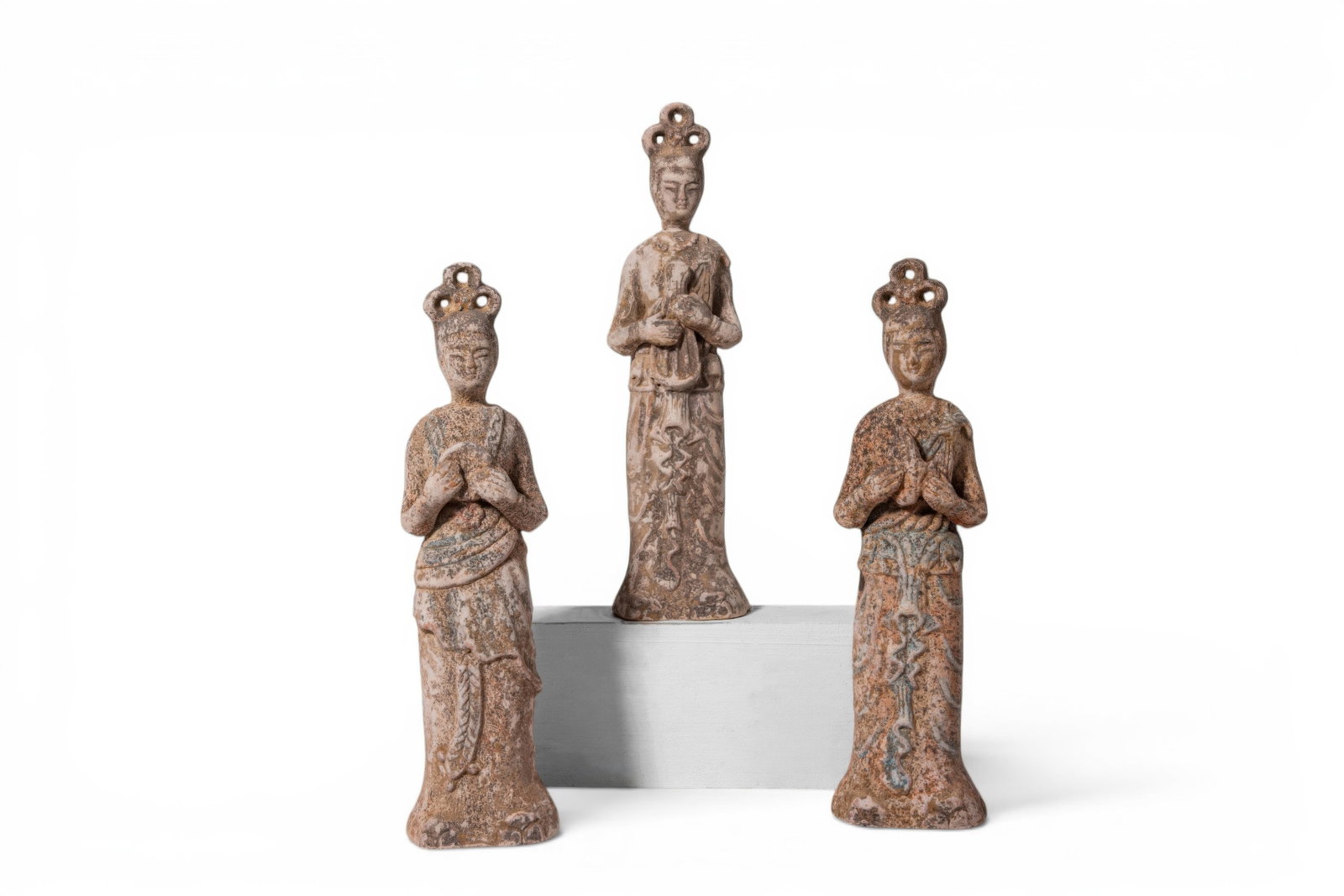 COLLECTION OF CHINESE TERRACOTTA DANCING LADIES (1 of 4)