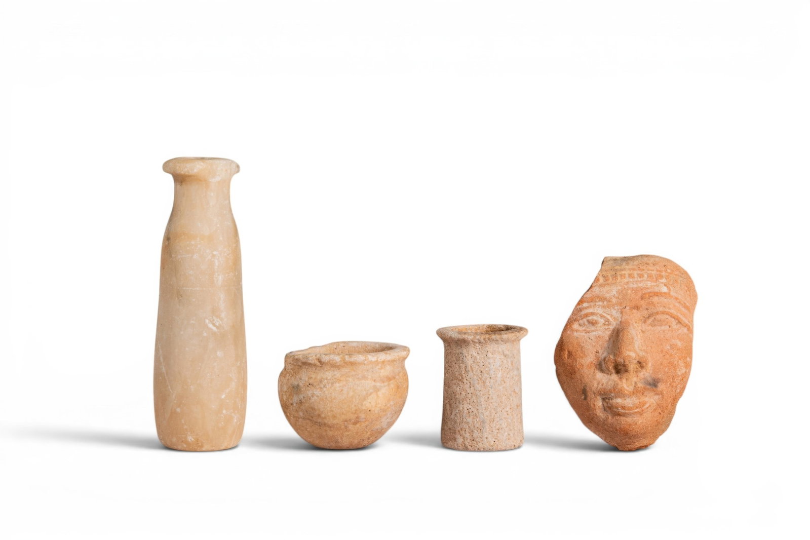 COLLECTION OF EGYPTIAN STONE AND TERRACOTTA OBJECTS (1 of 3)