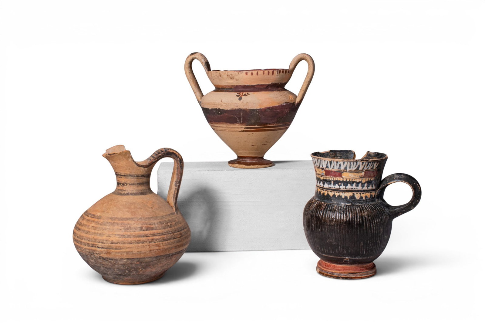 COLLECTION OF GREEK DECORATED VESSELS (1 of 4)
