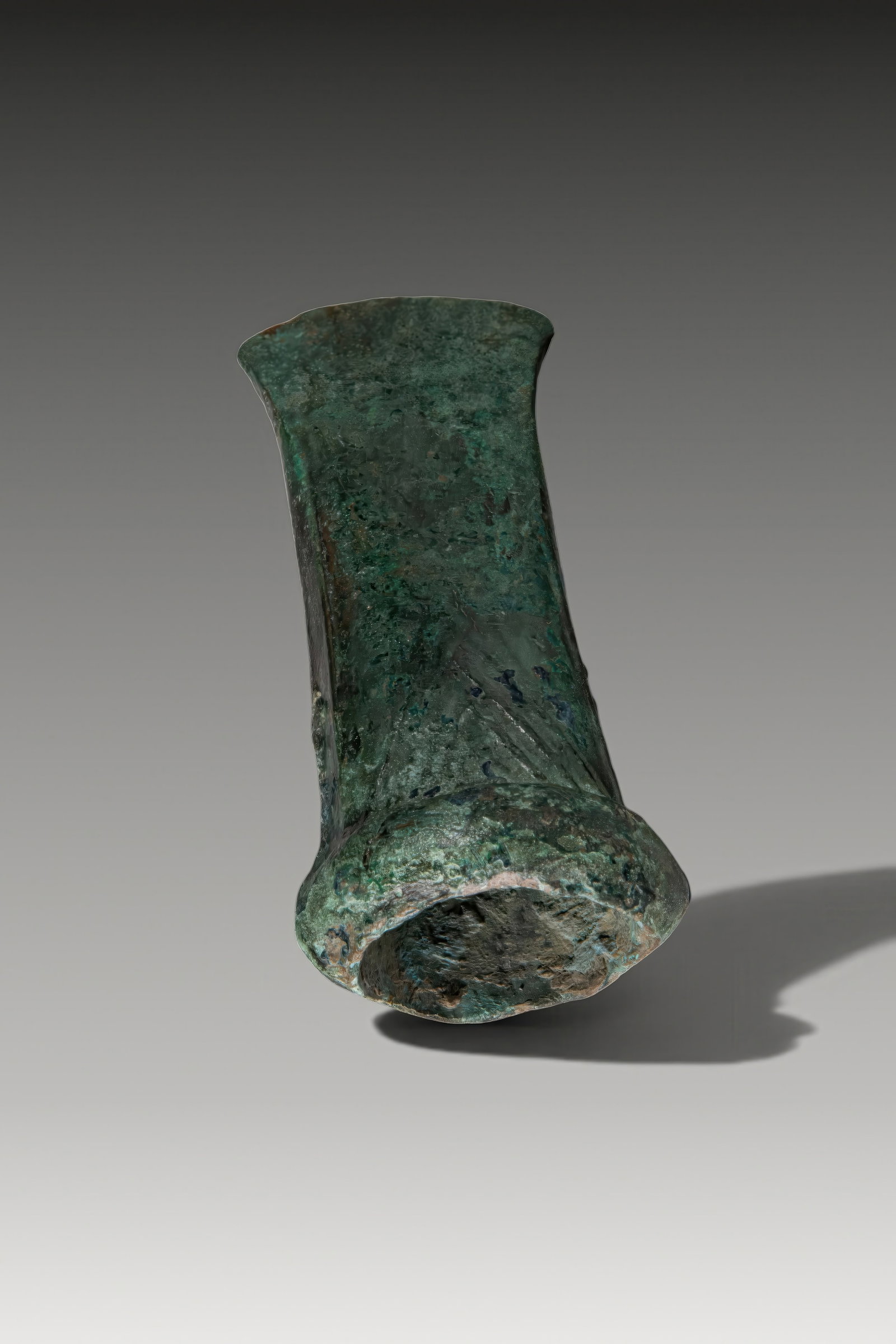 CELTIC BRONZE SOCKETED AXE HEAD WITH TRIANGULAR MOTIF - 2