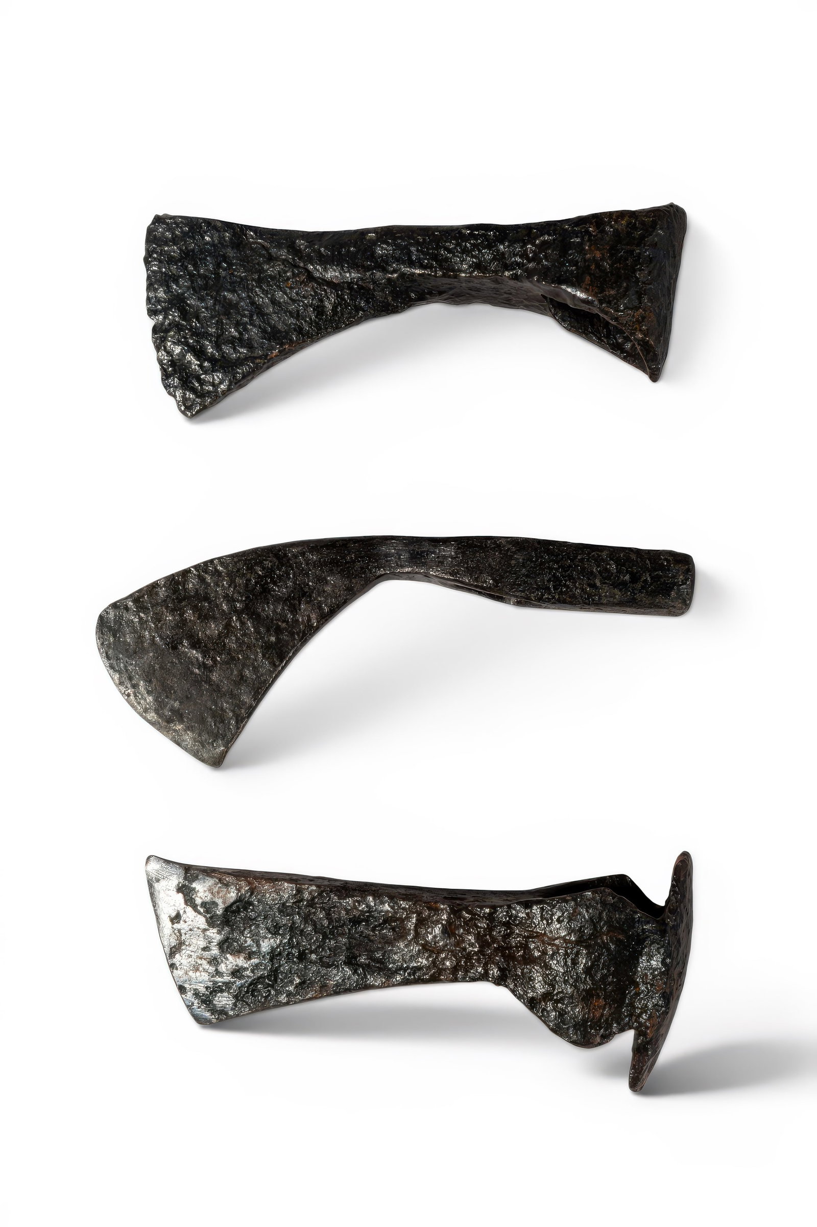 COLLECTION OF VIKING IRON AXE HEADS (1 of 3)